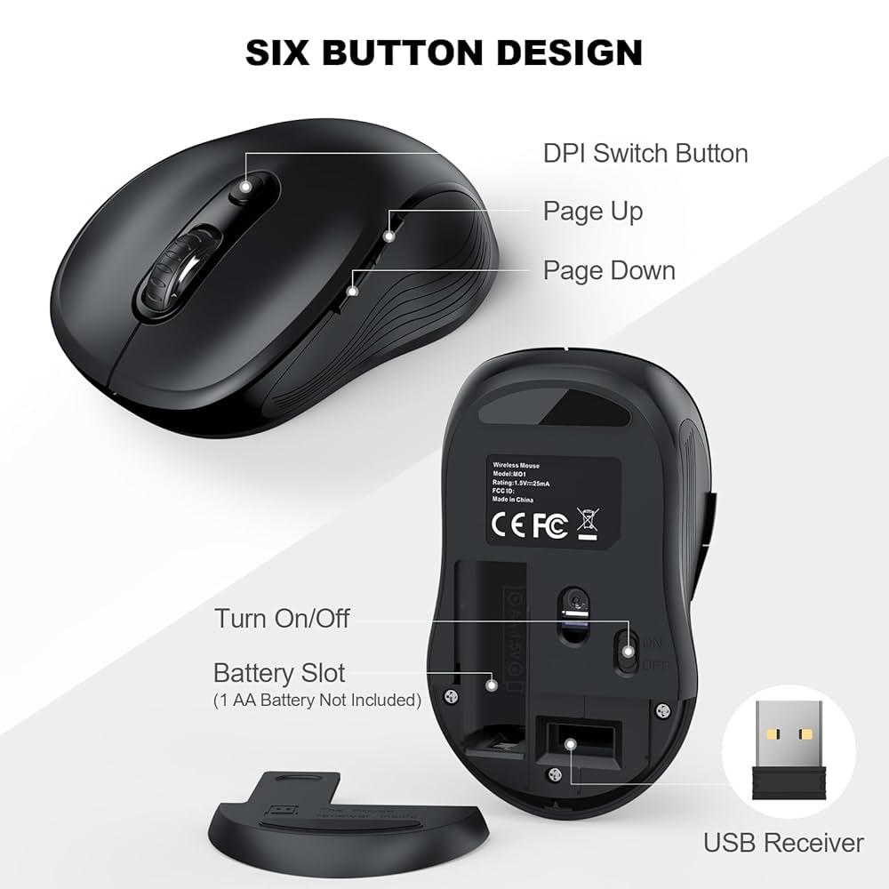 【mouse】NJNI572S24HCO ノートPC Office2021 Amazon.com: Wireless Mouse for Laptop, PC, Chromebook, Mac