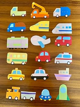 アルバム飾り　クラフトパンチ　乗り物　オーダー受付中（＾ω＾） Amazon.co.jp: ペーパークラフト 「 乗り物 セット 」 アルバム