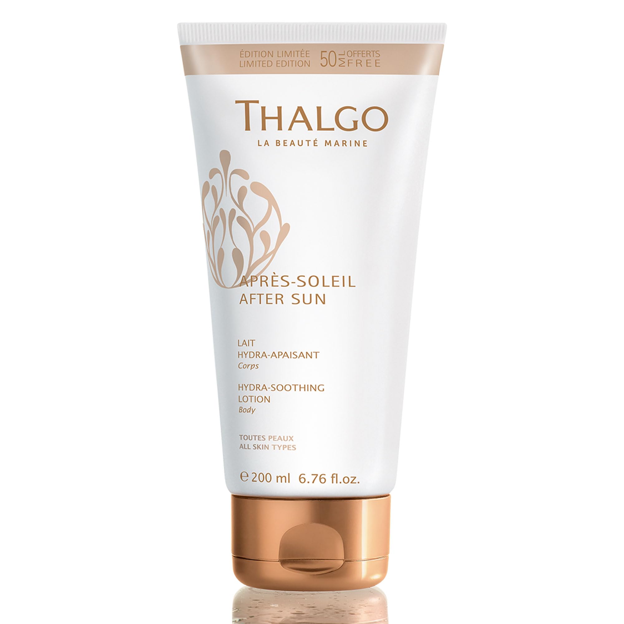 THALGO After Sun Body Lotion Beruhigende Feuchtigkeitslotion mit Aloe Vera nach dem Sonnenbad, 200ml