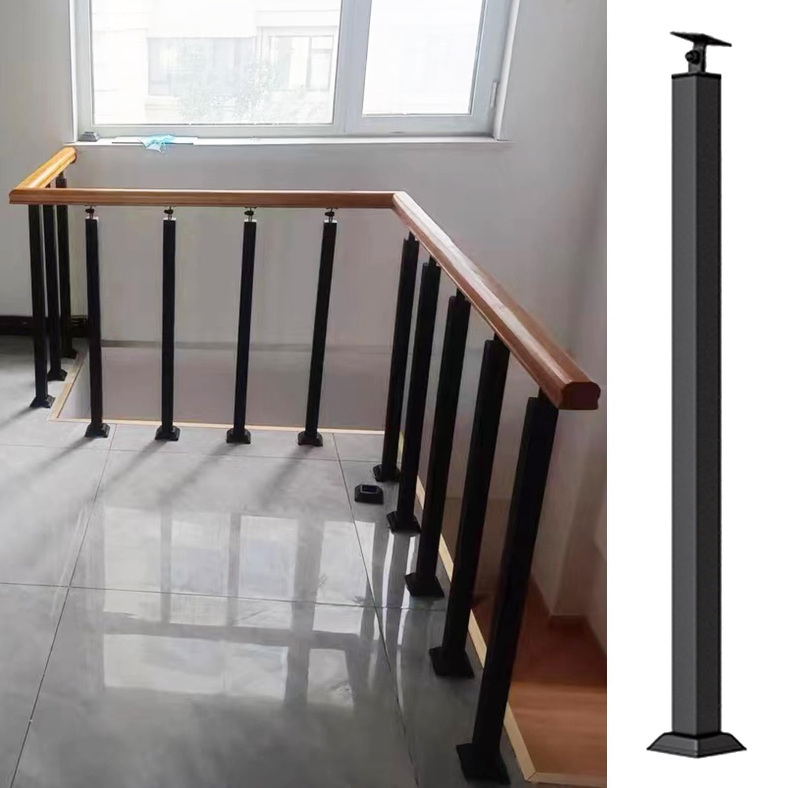 Escalier De Loft Ajustable Blanc En Acier - Gain De Place Avec Option Balustrade Zinc S