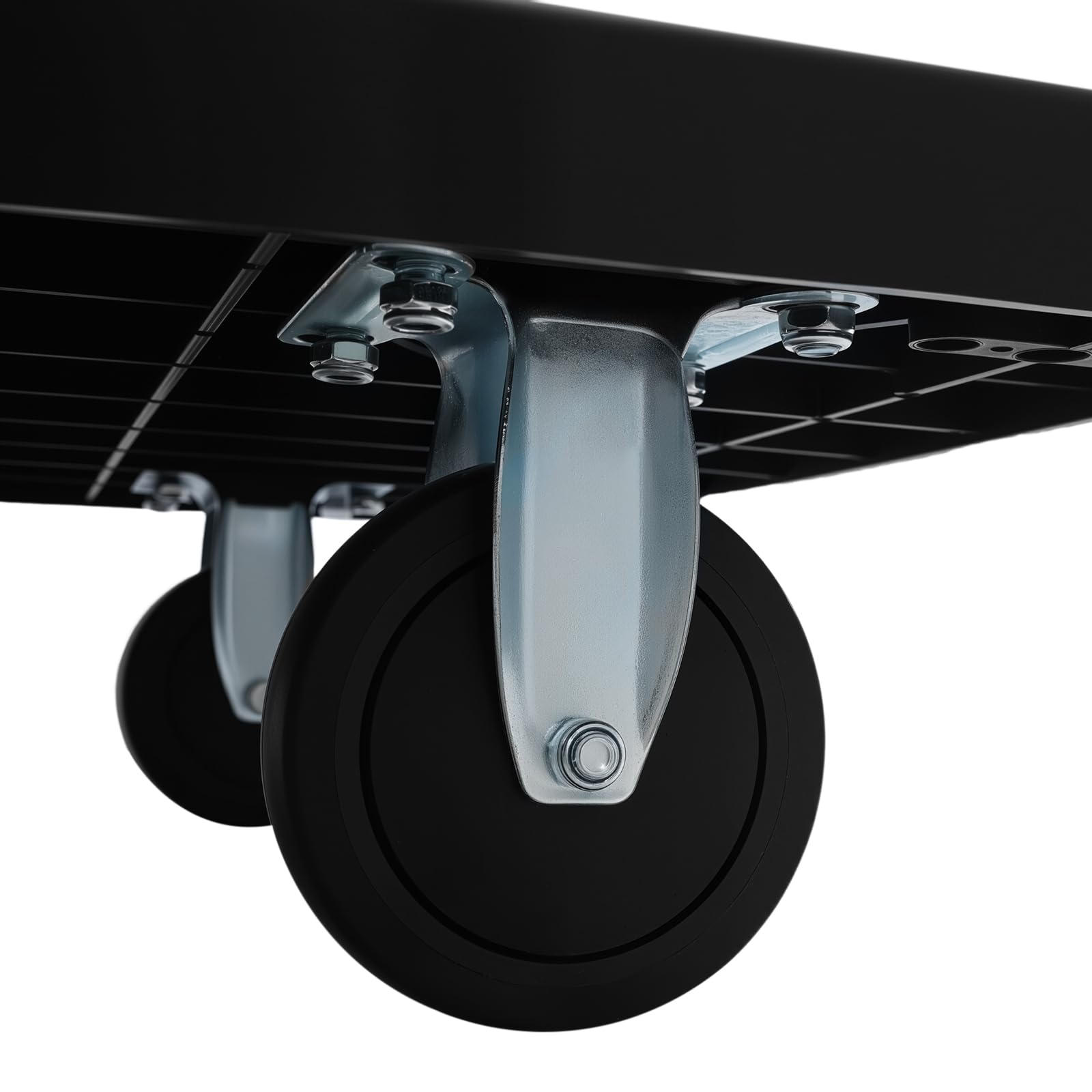 Carretilla de transporte plegable con una sola mano, 400 kg, carro de plataforma, antideslizante, con frenos