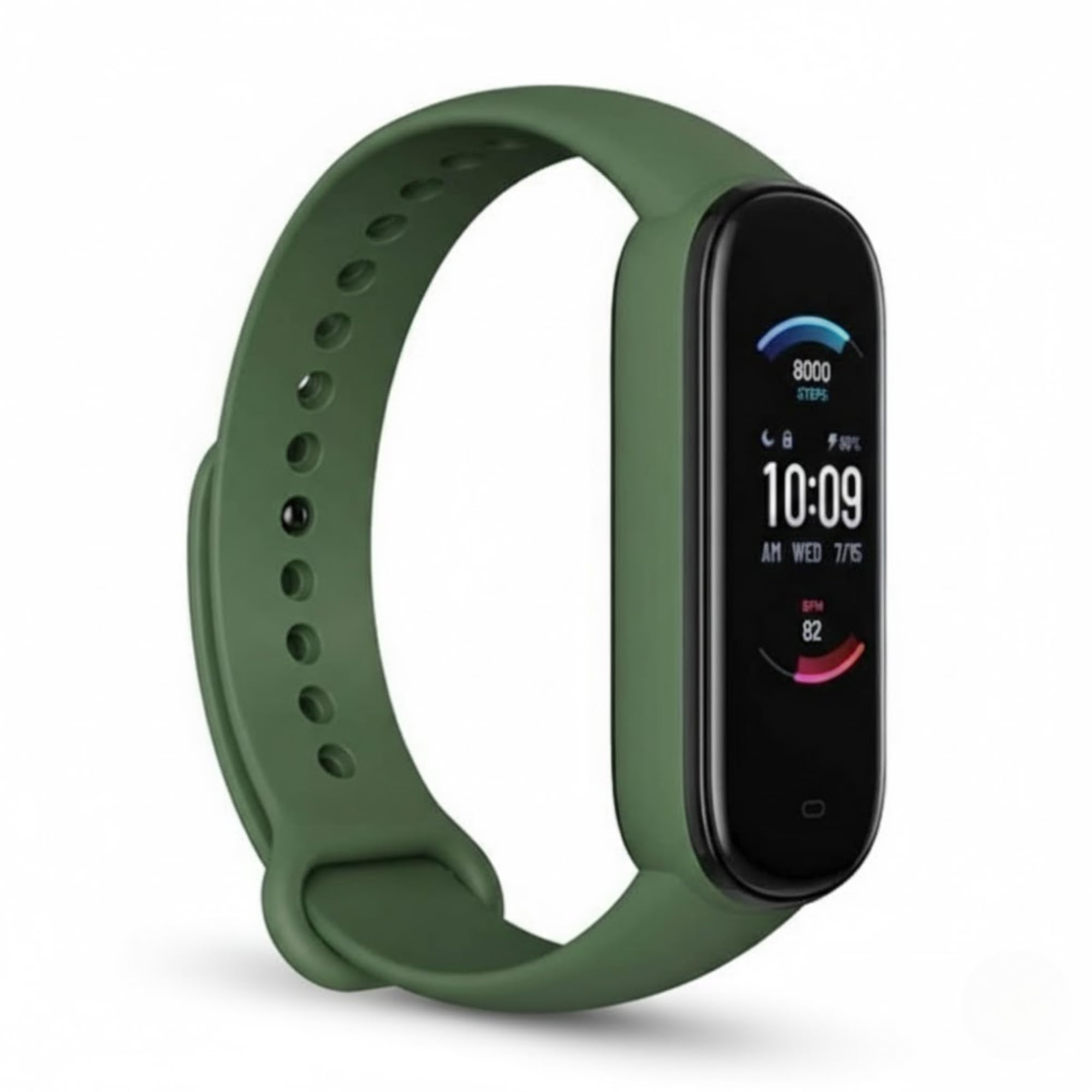 Rhobos (Big Million + Billion with 8 Year Warranty M4 Band Heart Rate Monitor OLED Display Bluetooth 4.0 Waterproof Sports Health Activity Fitness Tracker Silicone Smart Bracelet-Blue Strap