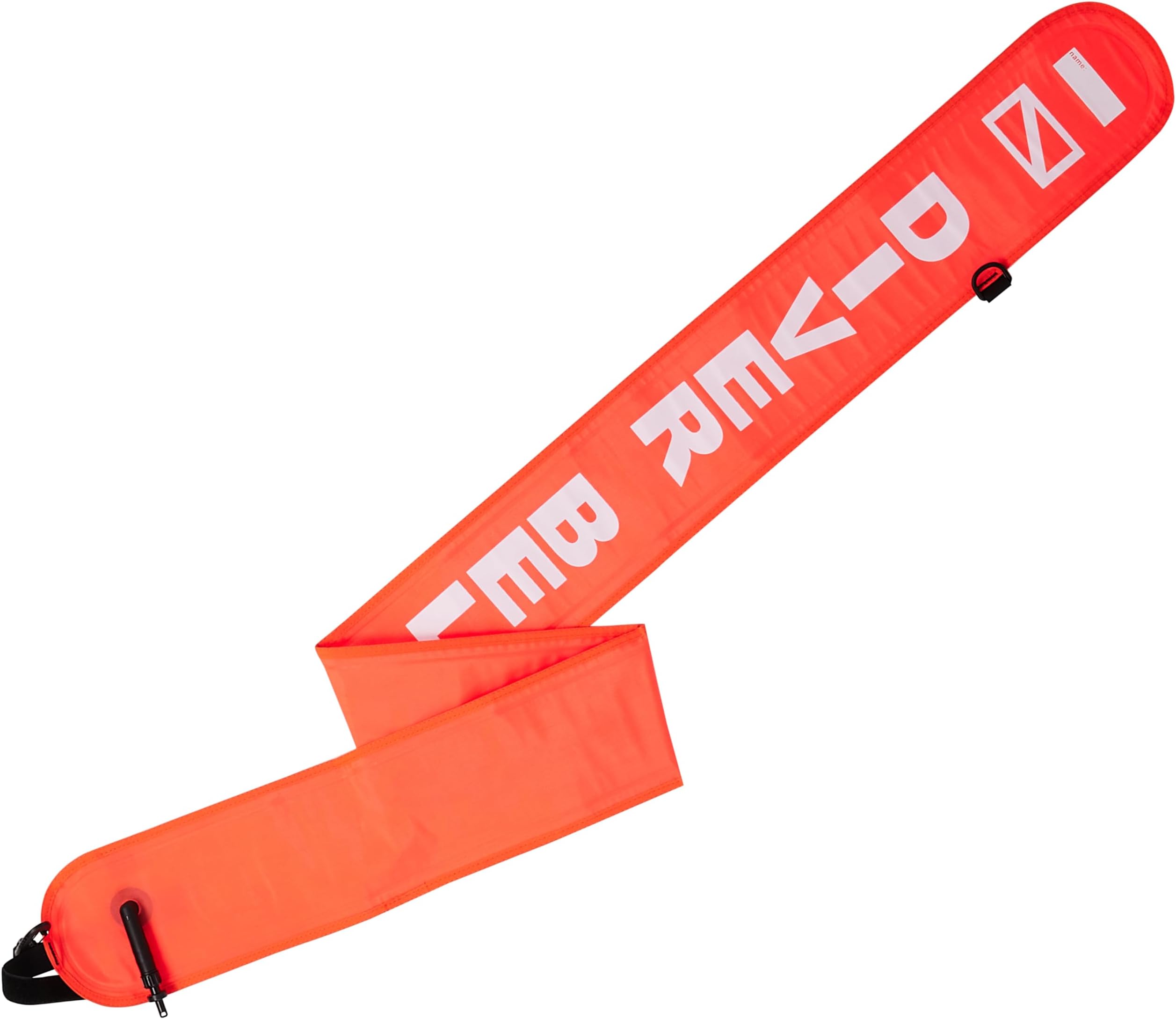 Scuba Choice 6ft Surface Marker Buoy (SMB) High-Visibility Dive Signal Tube, Durable Nylon TPU, Compact & BCD-Compatible, Easy Oral Inflator for Diving, Freediving & Underwater Safety – Orange