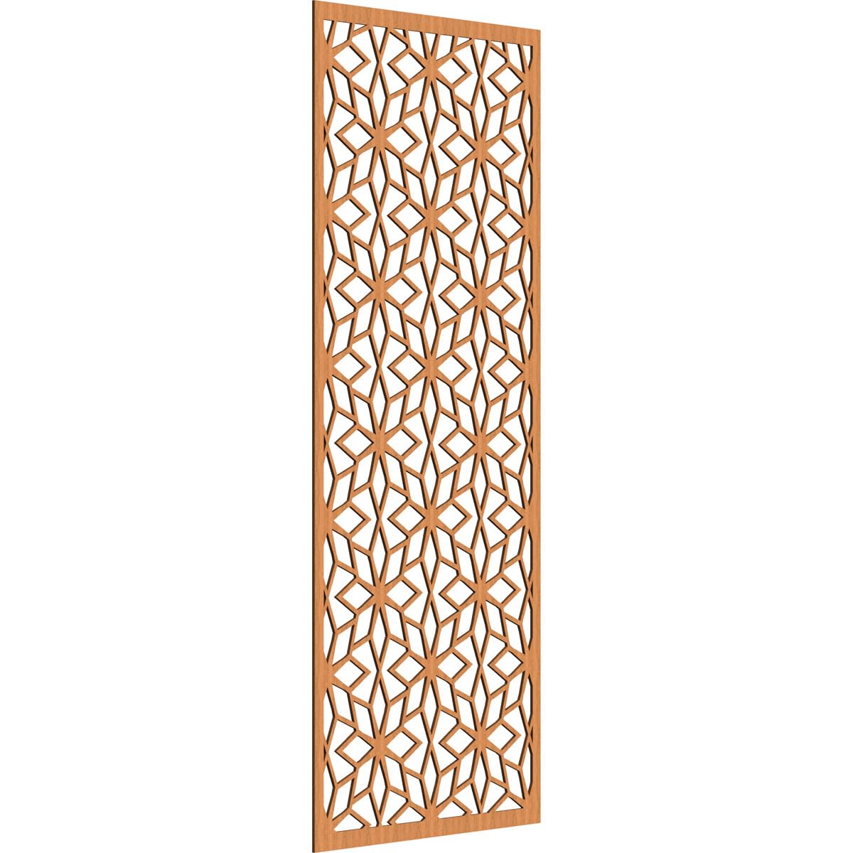 Lake Decorative Pierced Fretwork Wood Wall Panels, 33 3/8"W x 84 3/8"H x 1/4"T, Cherry