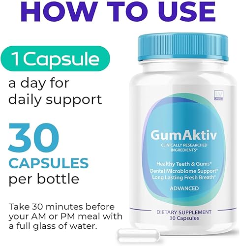 Miniatura 3 de Paquete de 2 Gumaktiv para dientes  Gumaktiv, Gum Aktiv, probiótico Gumaktiv, suplemento activo de encías, Aktive de encías, suplementos de