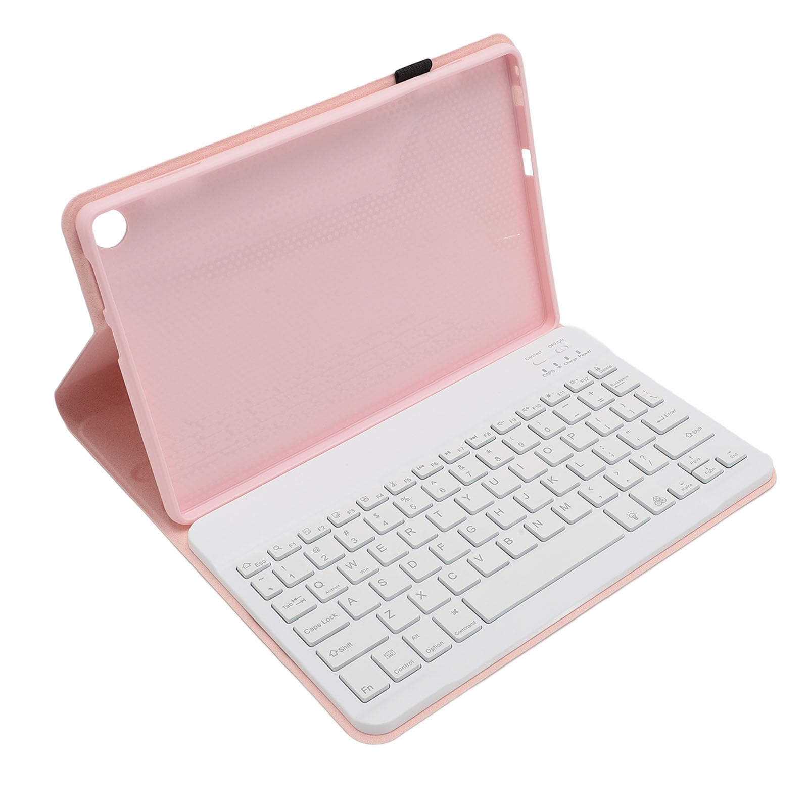 ASHATA Custodia per tastiera da viaggio in pelle PU per Tab M10 Gen 3 tablet da 10,1 pollici cornice aderente morbida antiscivolo copertura interna del supporto (PINK)