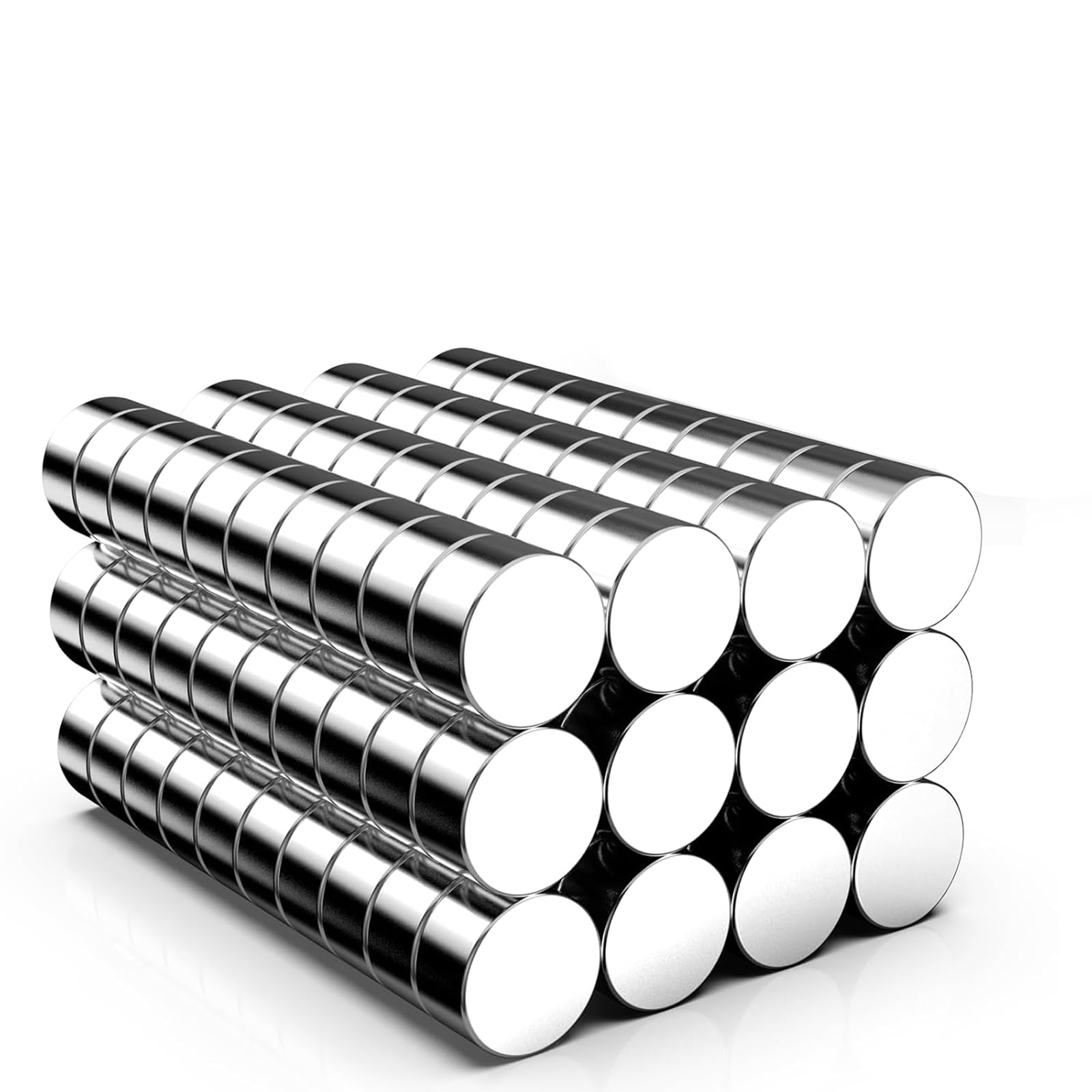 Delaga 150 Stück Magnete Stark Rund 6x2mm, Kleine Magnete Extra Stark, Magnet für magnettafel, Kühlschrank, Whiteboard, Pinnwand, Büro