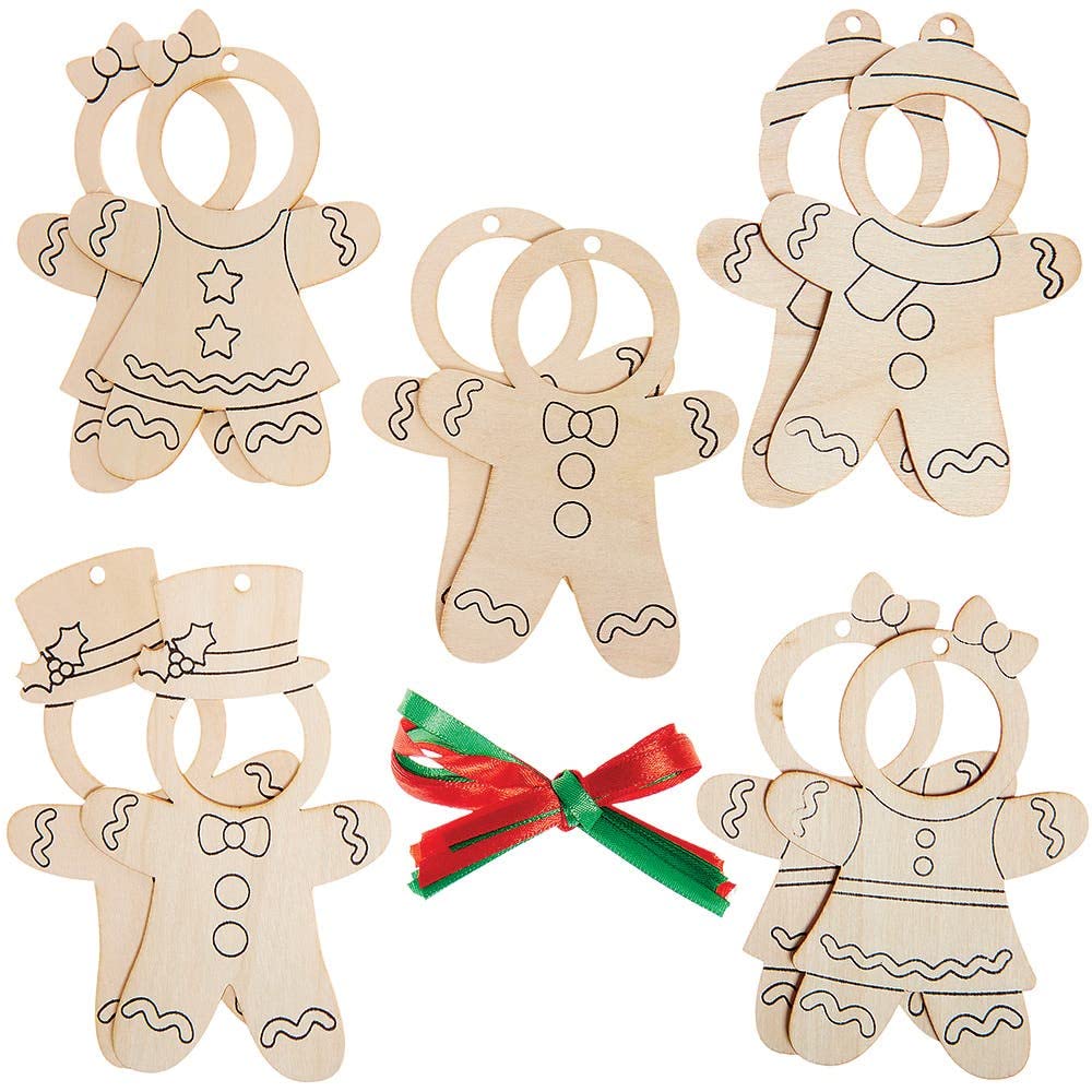 Baker Ross Hängende Sternenkränze - 10 Stück Zum Basteln & Dekorieren, Braun, 24 Cm