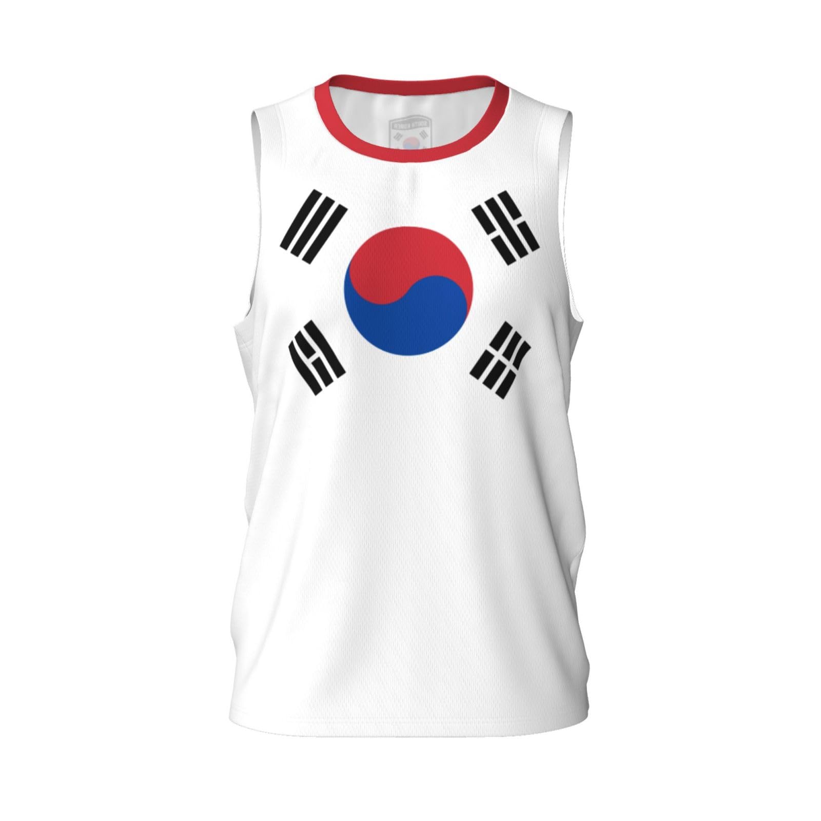 Bandiera della Corea del Sud Maglia da Basket della Corea del Sud Maglie Sportive da Uomo Corsa Fitness
