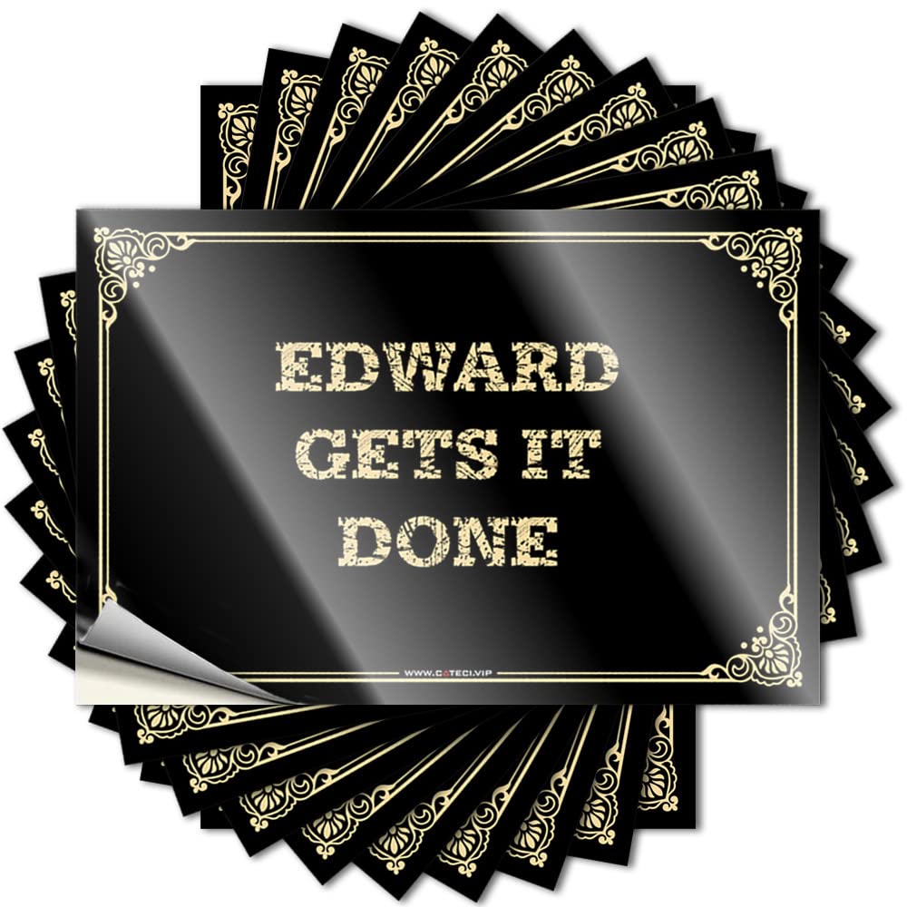 Fzfn Colour Edward Gets It Done Back Porch Decor Core - Tattoo Bottle Waterproof Decal(6X9cm)