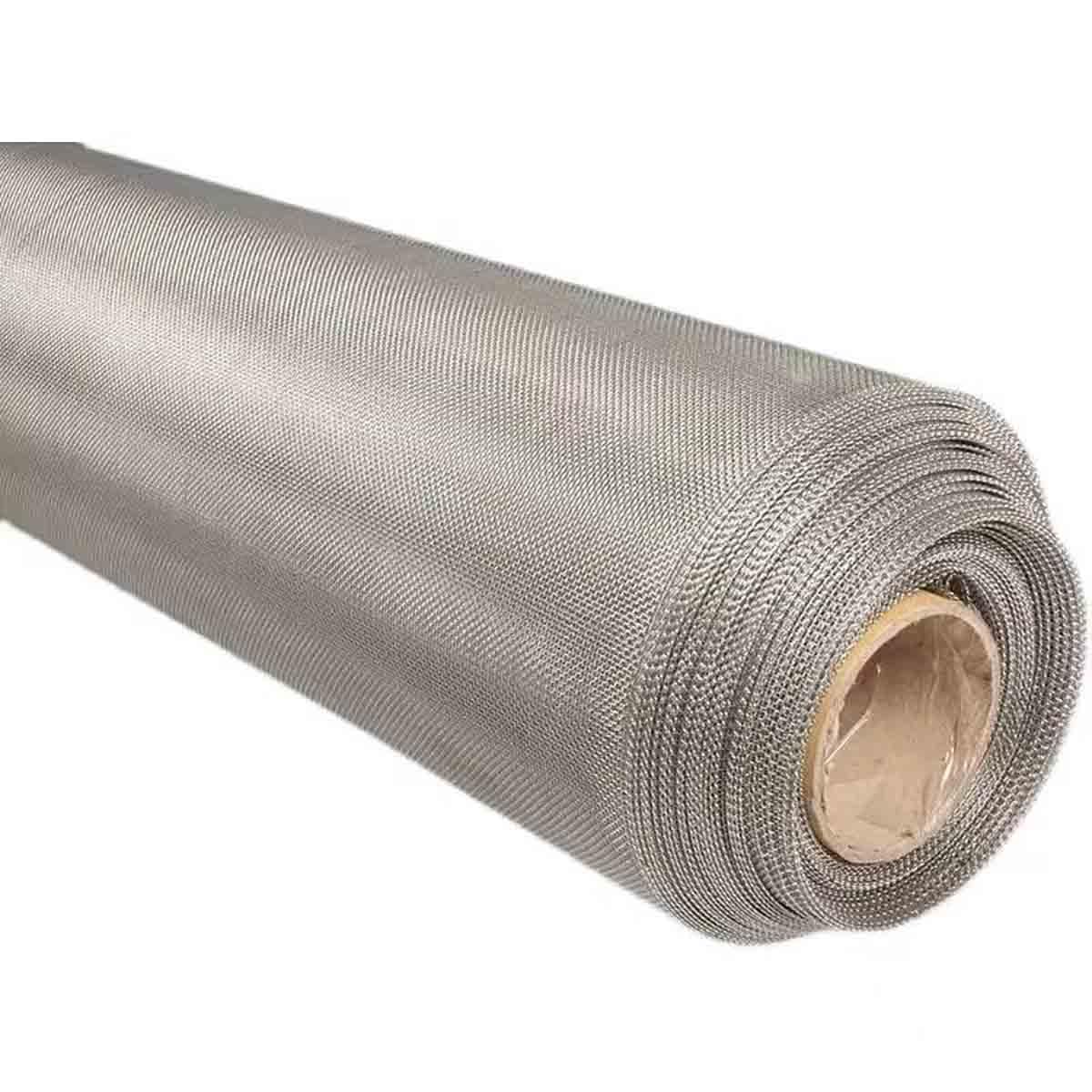304 Stainless Steel Mesh Screen Roll, Window Screen Replacement Mesh for Air Vent Window Door Patio Porch(59.05 in,82 ft)
