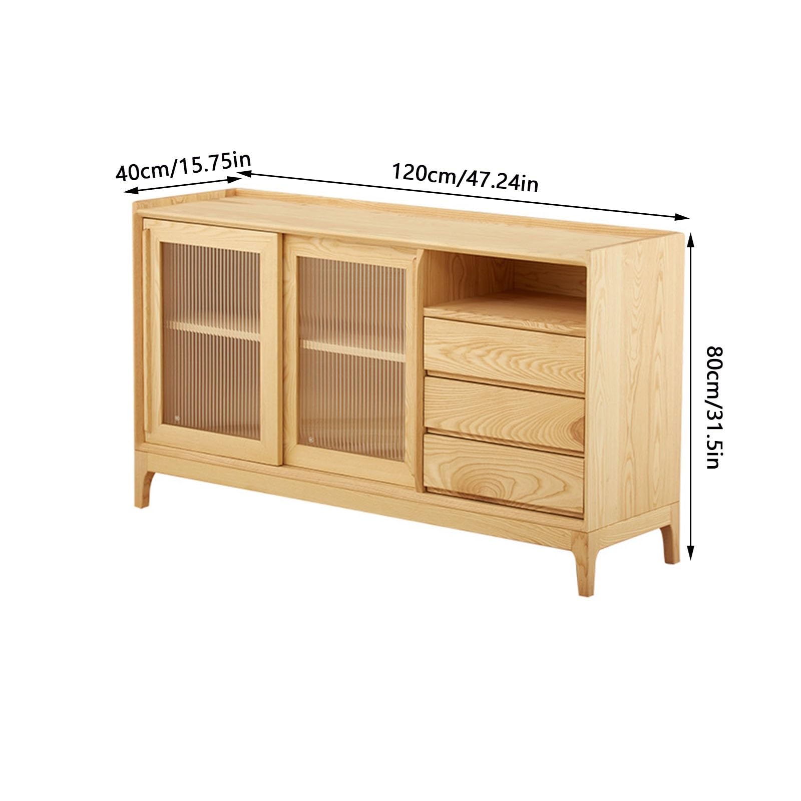 Armadio cucina Credenza con ante da cucina a buffet stoccaggio