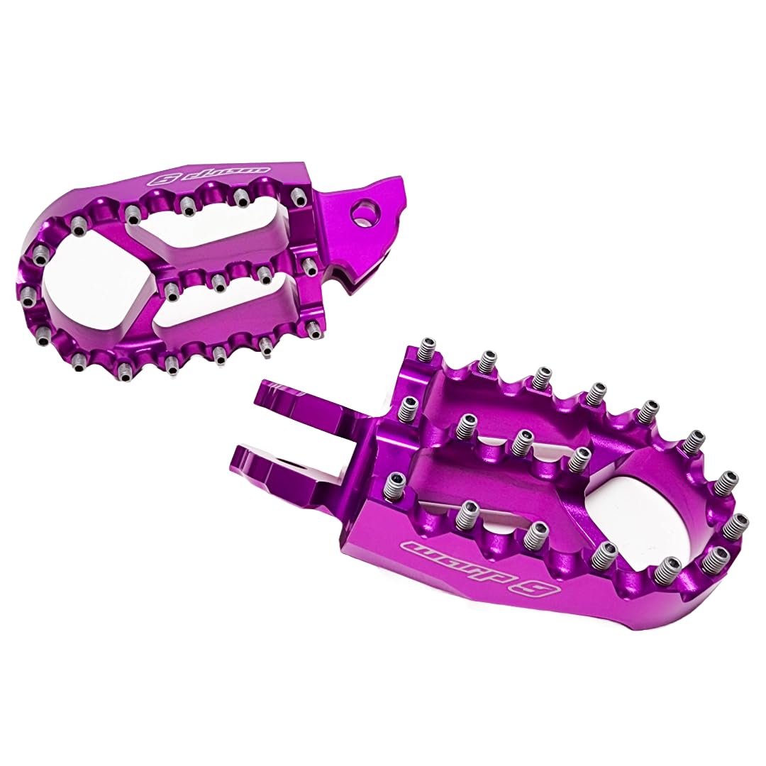 Warp 9 E-Moto Foot Pegs for Talaria Sting, Talaria XXX, Altis Sigma, Taparia, Must do upgrade, Many Colors, E-Bike Pegs, Footpegs, Red, Blue, Purple, Black, Magnesium, Gold, Silver, White.