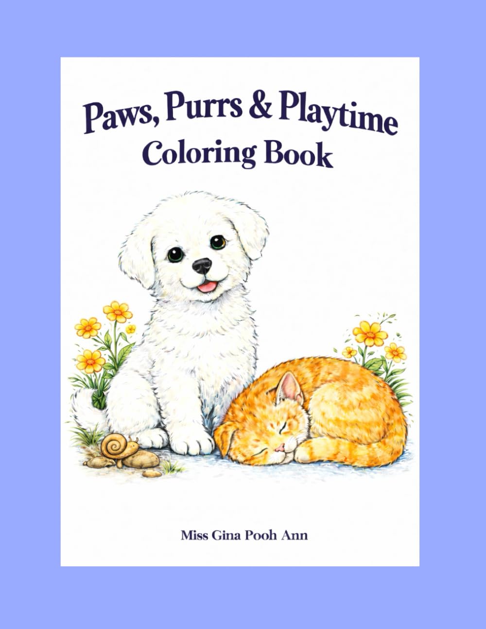 Paws, Purrs and Playtime Coloring Book