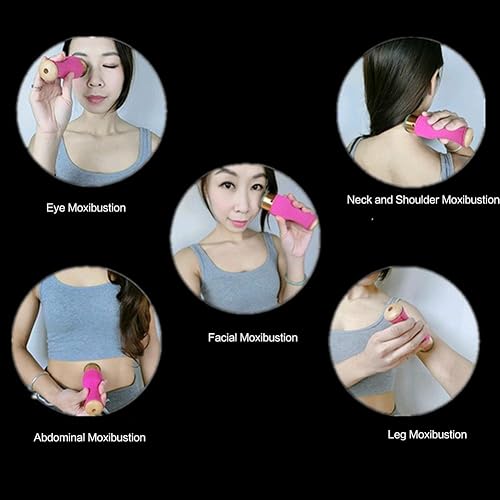 Miniatura 9 de Moxa Stick - Rodillo Moxa, Moxa Stick Moxa de oro puro para tratamiento térmico suave, cara, ojos, orejas, abdomen, masaje curativo, barra de moxa