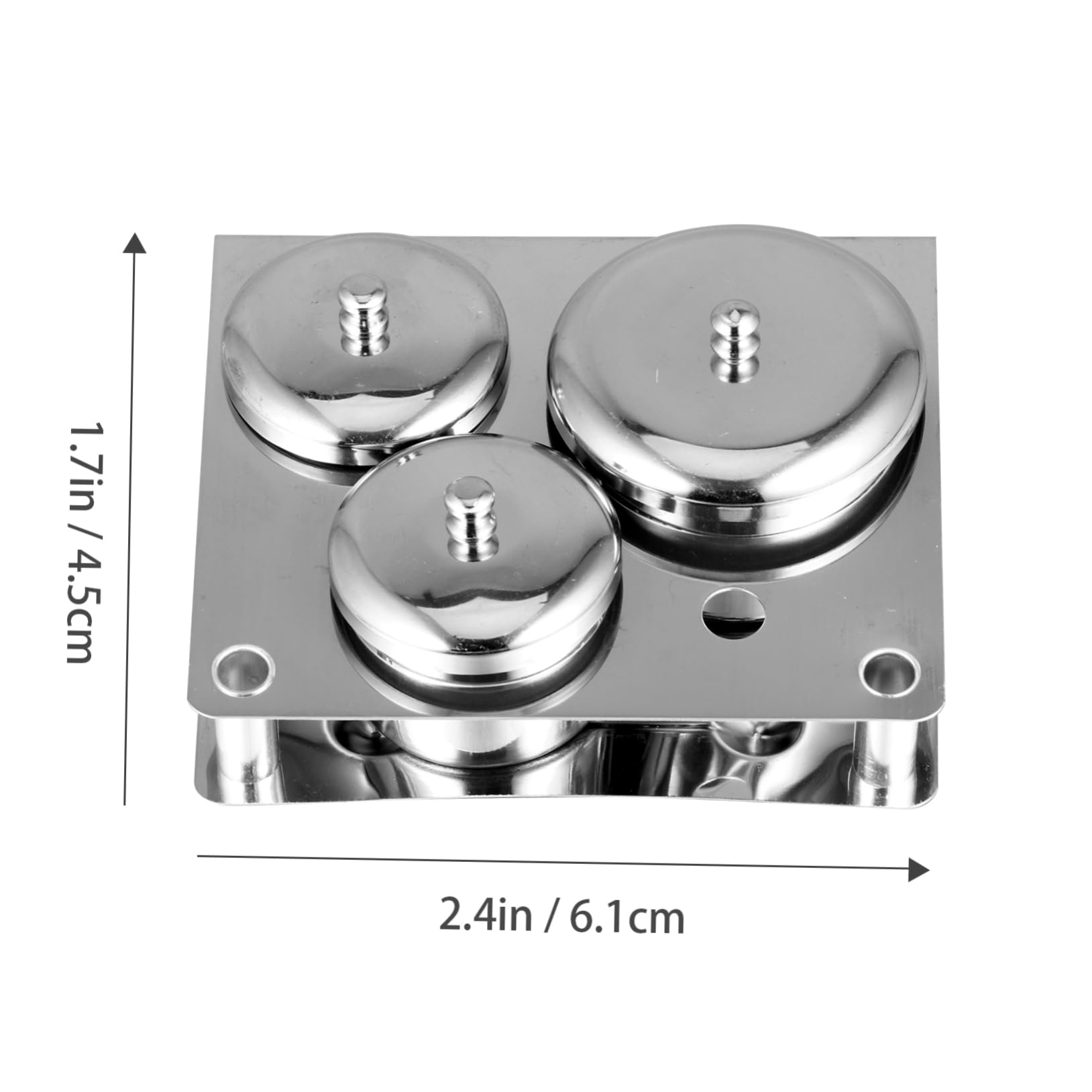 FOYTOKI 3Pcs Nail Art Crystal Cups with Lid Liquid Powder Container for Manicure Professional Use Compact High Gloss Finish for Nail Salons and Artists