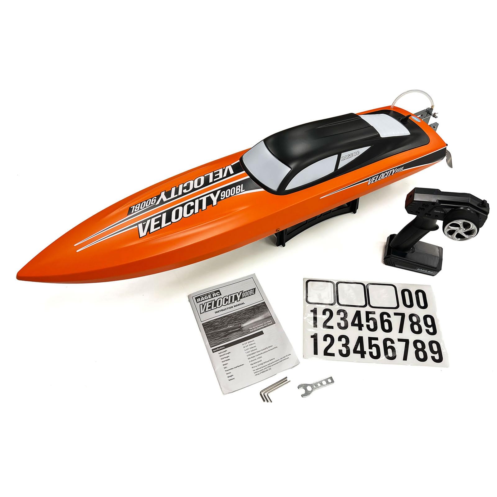 Amazon.com: Rage RC B1209 Velocity 900BL brushless Deep Vee RTR