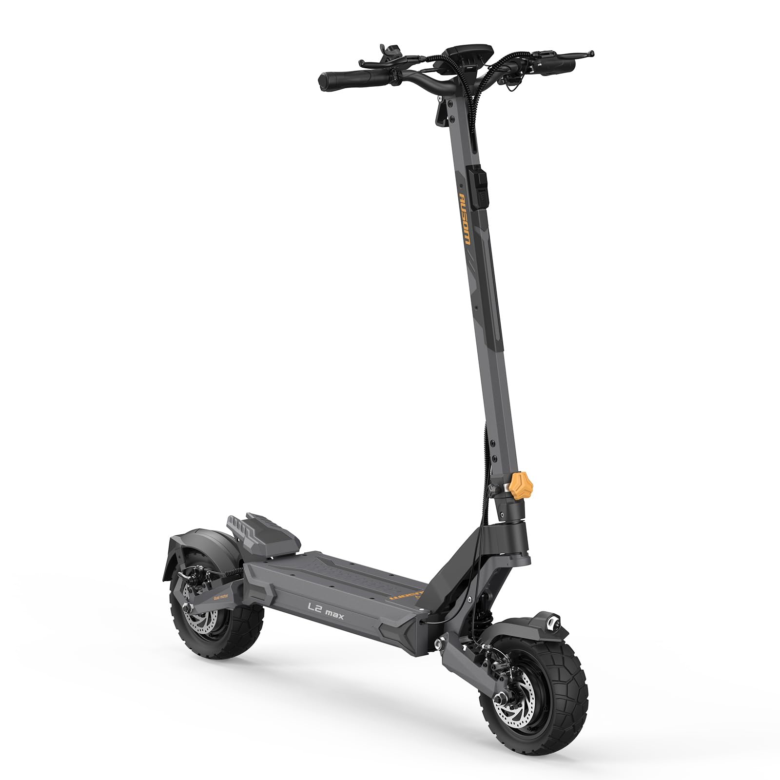 Patinete Eléctrico, Ausom L2 MAX Doble Motor, Autonomía 90KM, Ruedas 10x3.0 Todoterreno, Plegable Scooter Electrico