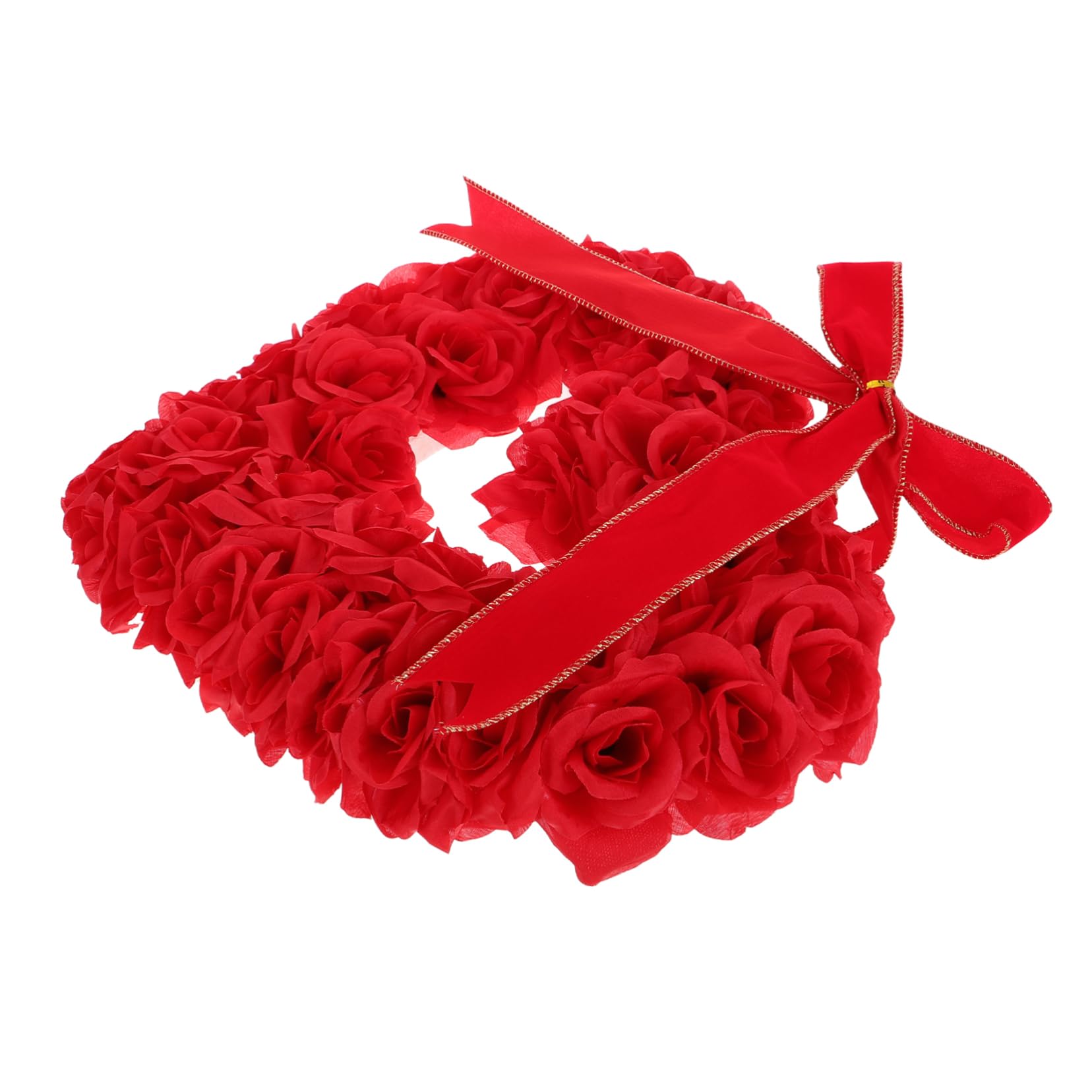 MAGICLULU De Rosas para Decoración De San Valentín Colgante Forma De Corazón para Ceremonias De Boda y Decoraciones De Fiesta Guirnalda Romántica para Decoración De Puerta De San