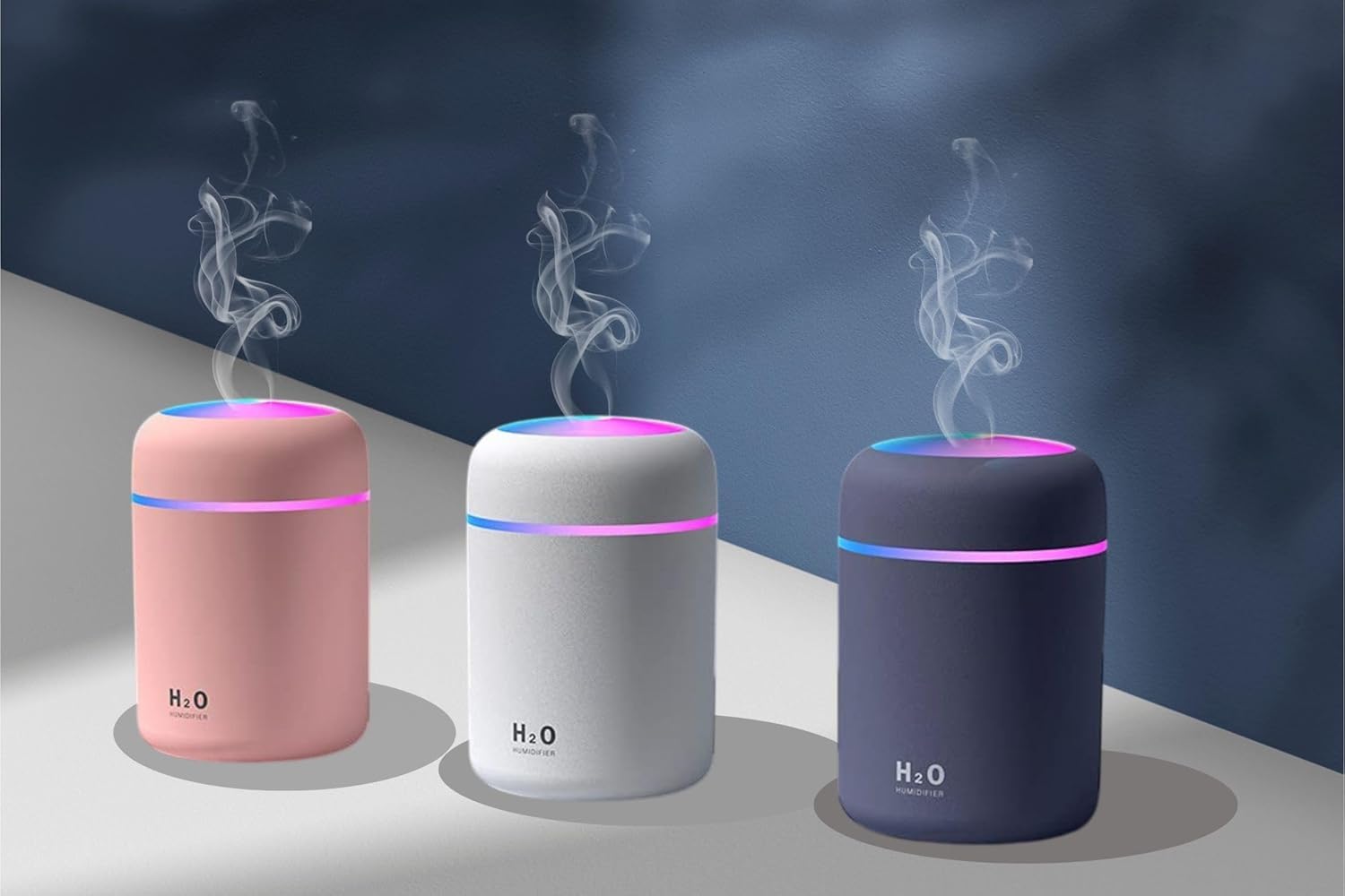 substori h2o diffuser for room moisture, cool mist ultrasonic essential oil diffuser, portable aromatherapy air freshener with colourful led lights for home, office, car, bedroom, spa & yoga