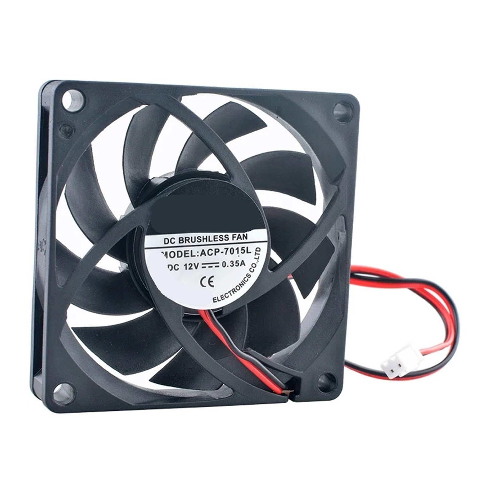 JJKKOZVQF 7015L 7cm 70mm fan 70x70x15mm DC12V 0.35A 2pin 3800rpm cooling fan(Oil bearing)