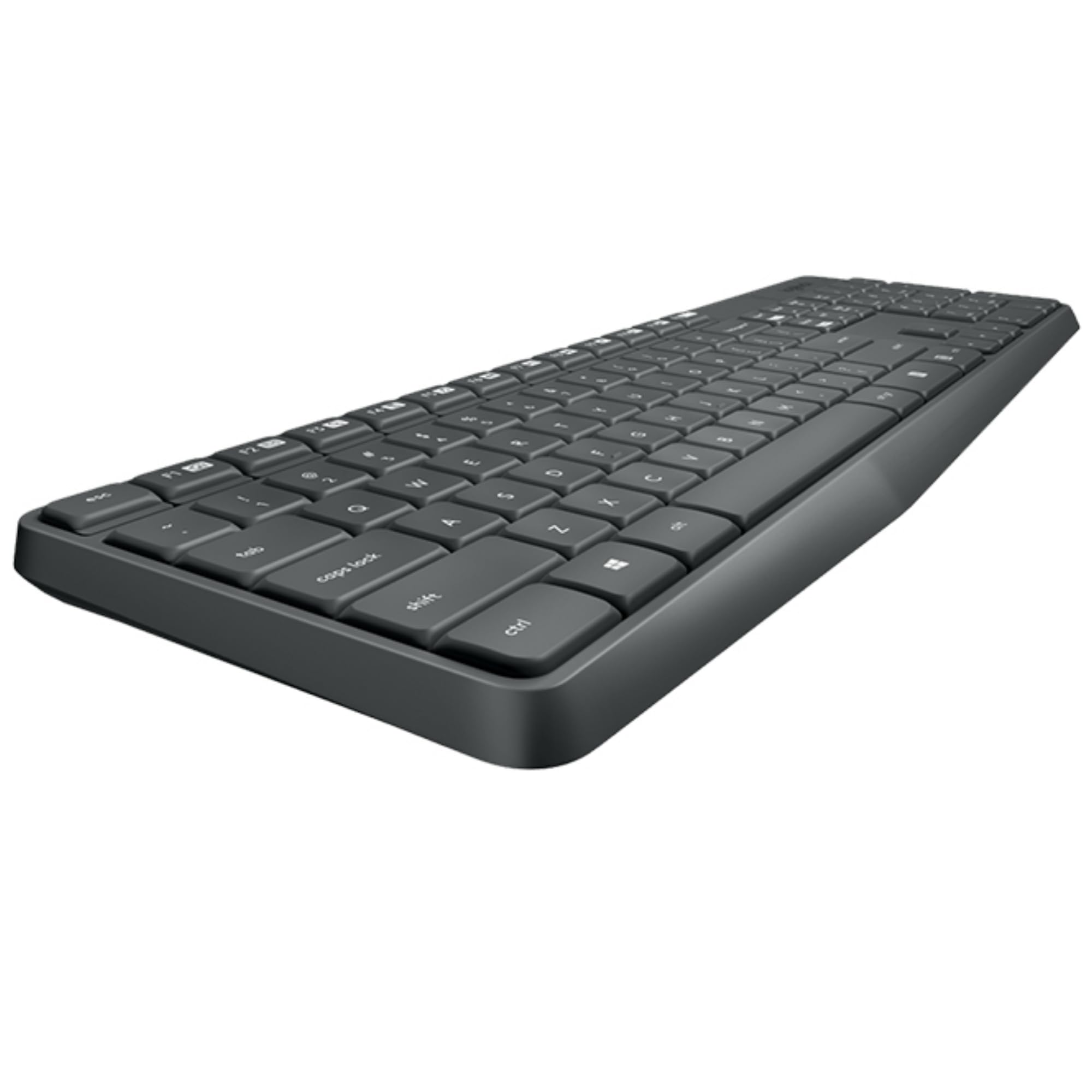 Logitech MK235 clavier RF Wireless Bulgare Noir - Claviers (Standard, Sans fil, RF Wireless, Noir, Souris incluse)