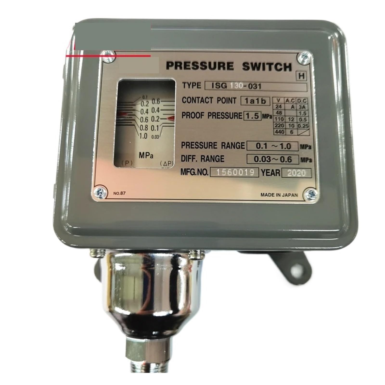 Pressostat ISG130-030 contrôle de pression automatique de haute précision pour compresseur
