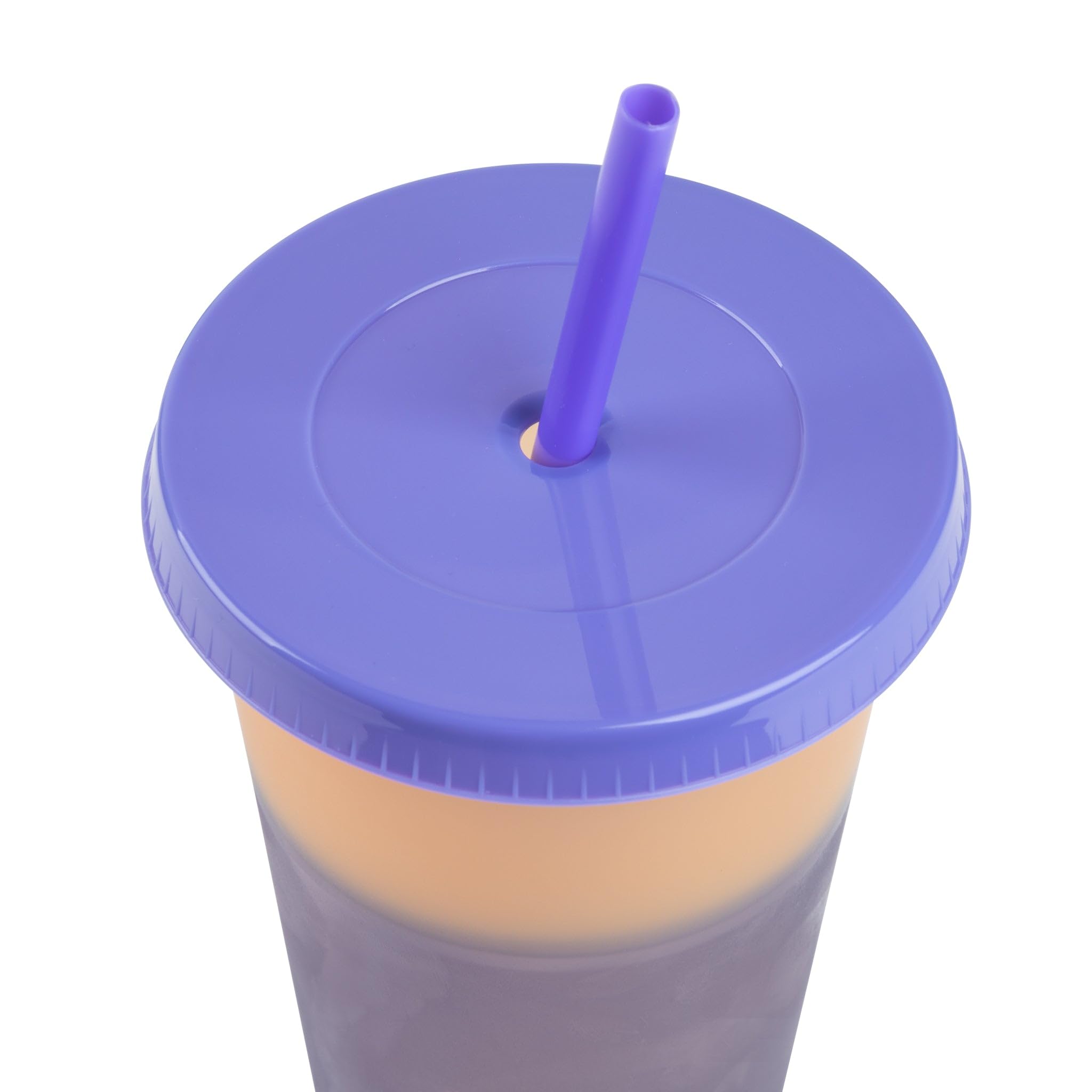 Manna Mehrwegbecher-Set, Farbwechsel, 680 ml, 24-teilig, Funky