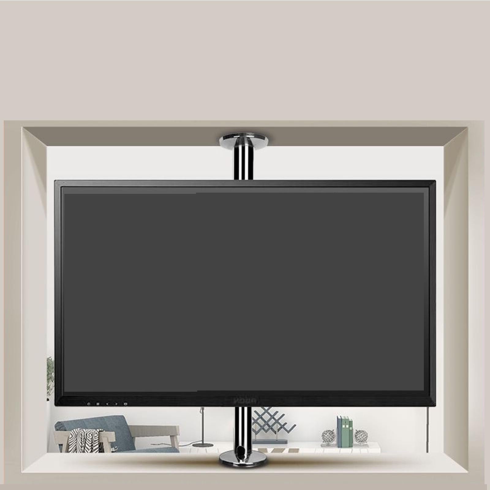 Uchwyt na monitor, uchwyt ścienny do telewizora, uchwyt podłogowy do telewizora, obrotowa ramka telewizora o 360 stopni, uchwyt podłogowy do przegrody, obrotowy uchwyt dla mnie