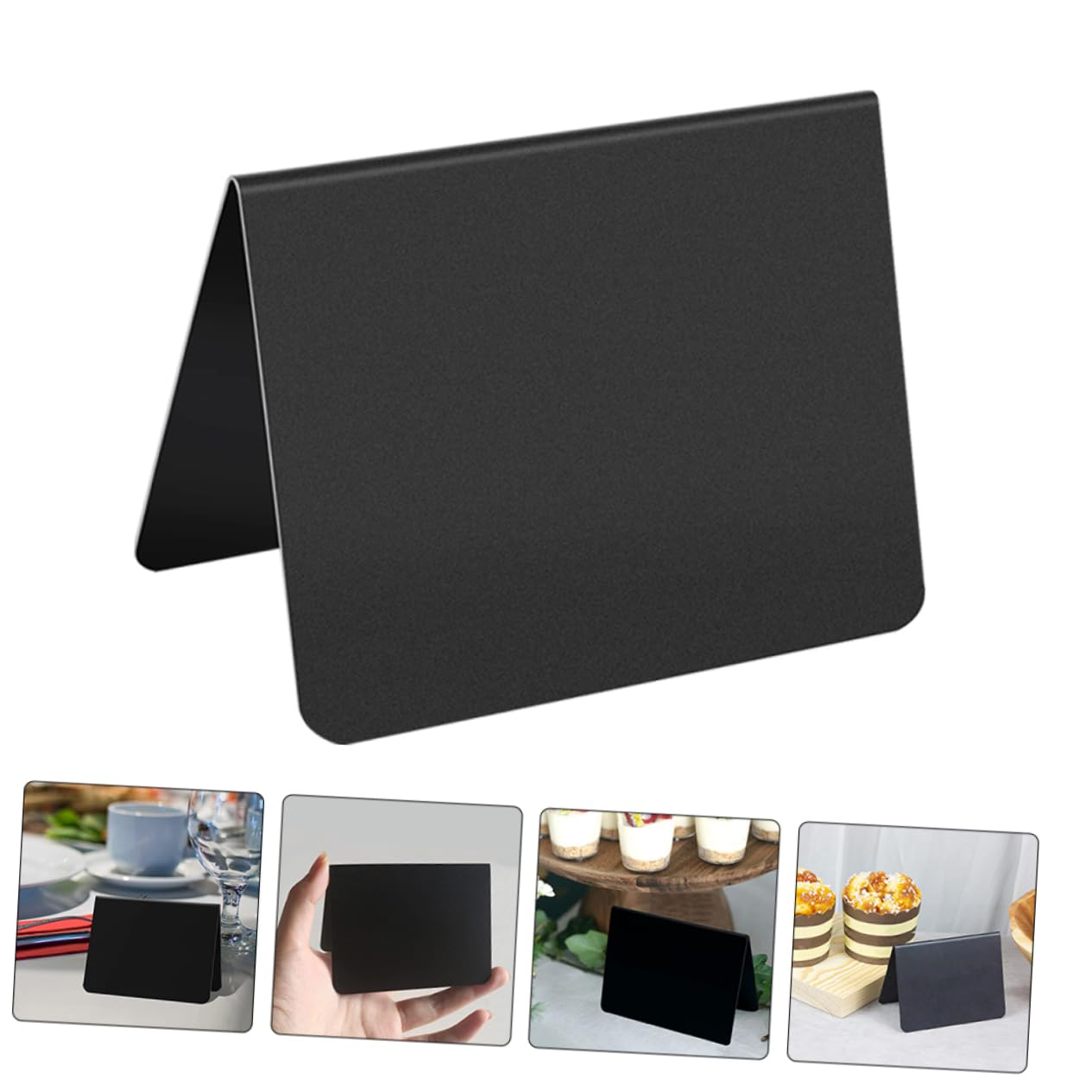 Gadpiparty 4 Sätze Blackboard -preisschild Stichworte Planke Schwarze Kreidetafel Kreidetafel-schild Tafelschild Preistafeln Zeichnen Tafeln Für Restaurants Pvc 15 Stücke * 4