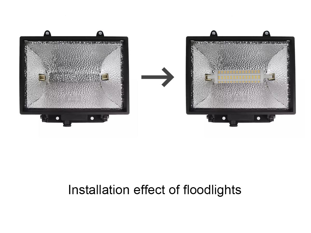 4 Pezzi Lampada Led R7S 118mm Dimmerabile, 20W=250W 2500lm, Diametro 30mm, Angolo Luce 360°, Bianco Neutro 4000K