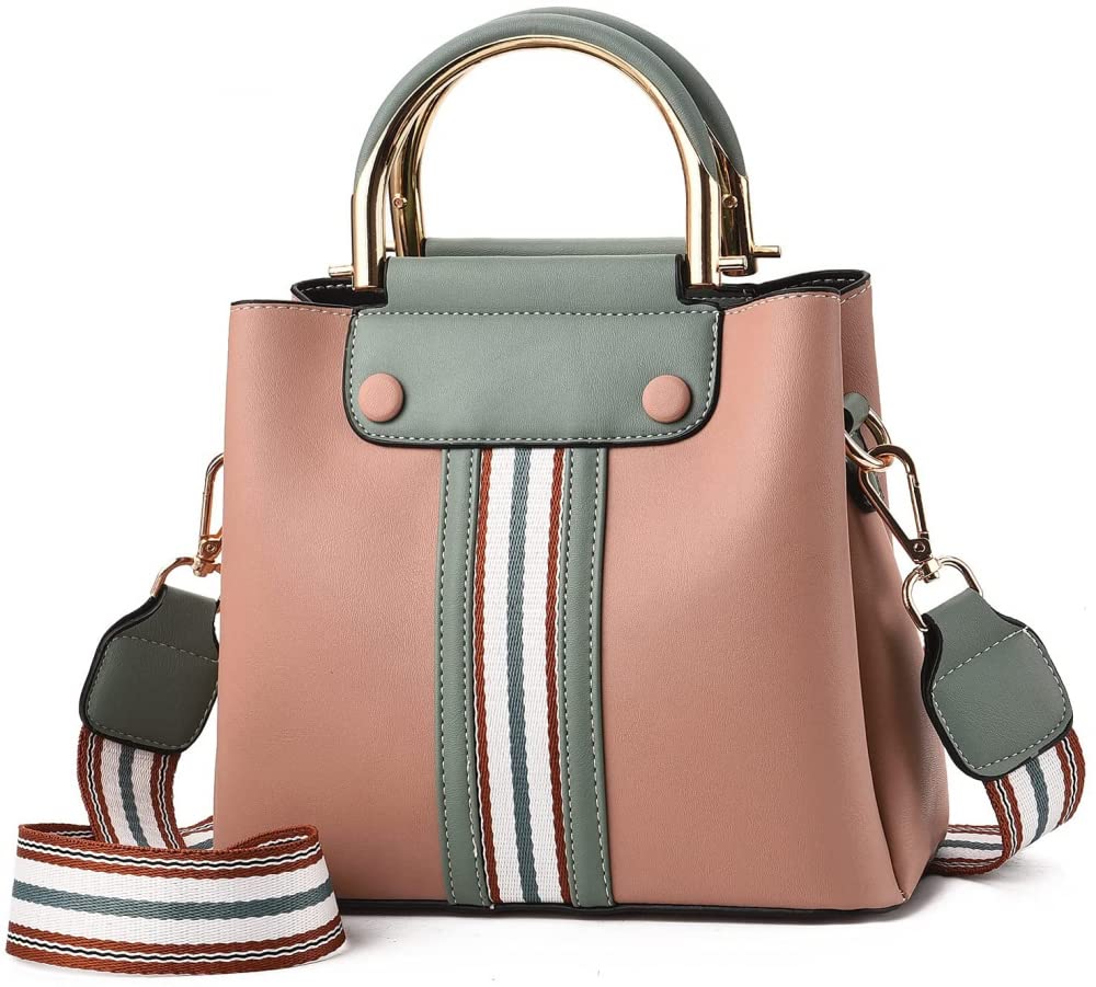 YXSH Bolso, Bolso para teléfono móvil, Bolso de Mensajero para Mujer, Monedero, Monedero, Cuero PU, Campus Deportivo, Uso Diario, Beige-Red