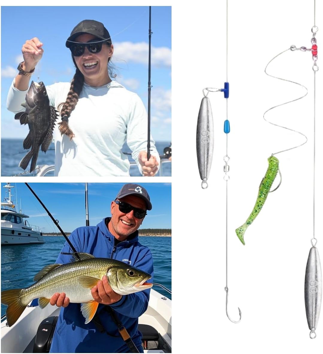 10PCS Fishing Weights Torpedo Sinkers Inline Trolling Sinkers Weights Kit Fishing Sinkers Catfishing Sinkers Saltwater Fishing Torpedo Weights Double Ring Sinkers - 1oz(30g)