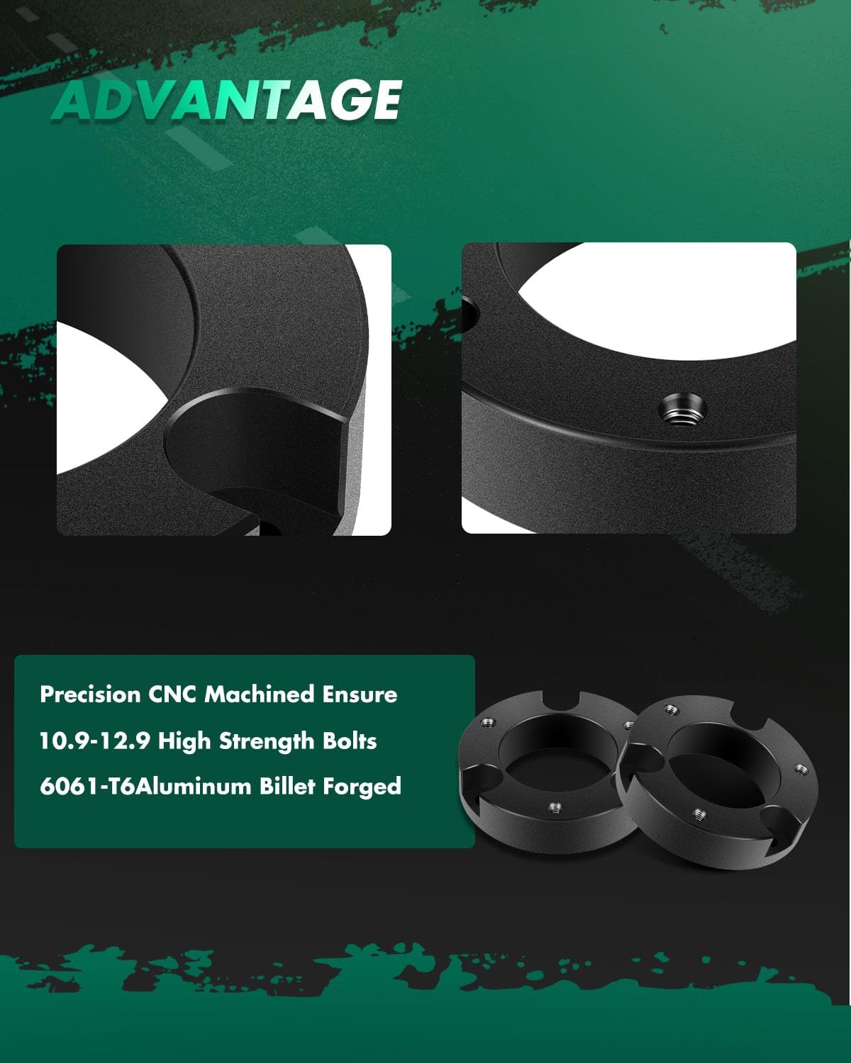 SCITOO 2 inch Front Leveling lift kit for Toyota 2003-2019 Lift Strut Spacer Compatible for Toyota 4Runner 2.7L 2010 Front Lift Spacers