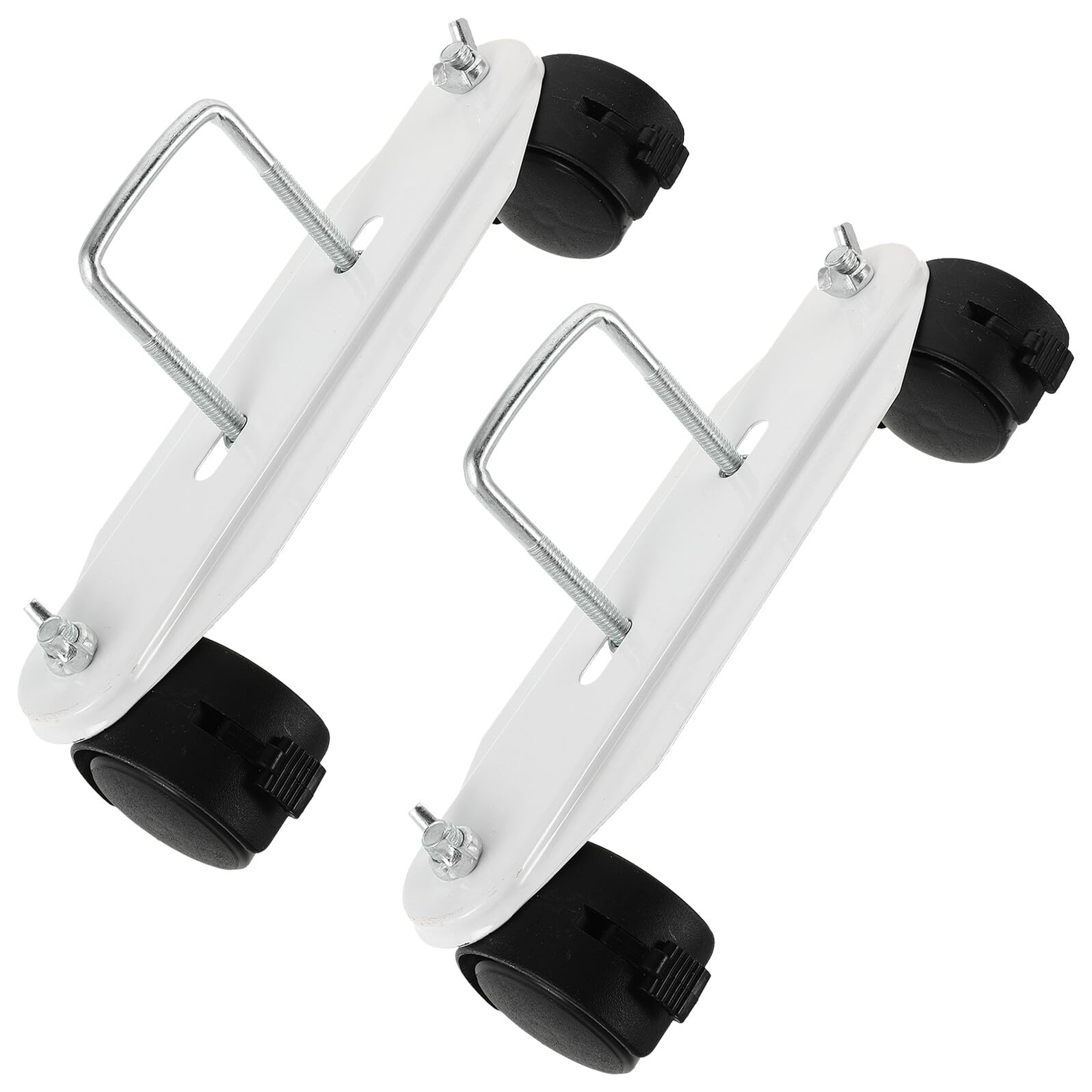 Ruedas para radiadores de aceite FOMIYES con base antideslizante y soporte giratorio, 2 pares