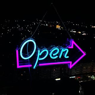 OPEN Neon Sign for Business,18"x8.3" Neon Open Signs for Business with ON/OFF Switch for Storefront Window Glass Door Shop Store Florists Bar Salon Cafes Restaurant