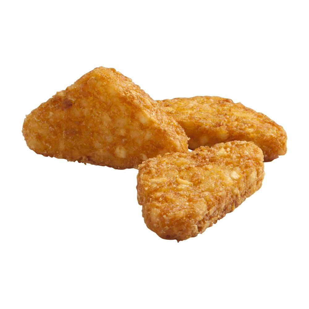 Simplot Triangular Taters, 5 lb Bag - Frozen Potato Wedges, 6 per Case