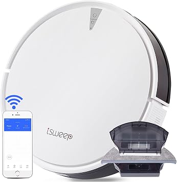 X5 Robot Vacuum and Mop Cleaner,Robotic Vacuum for Pet Hair,High Frequency Vibration Water Tank,2000Pa Max Suction,App,Self-Charging.