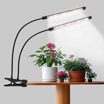 Sondiko 2-Head LED Grow Light, Full Spectrum Plant Light for