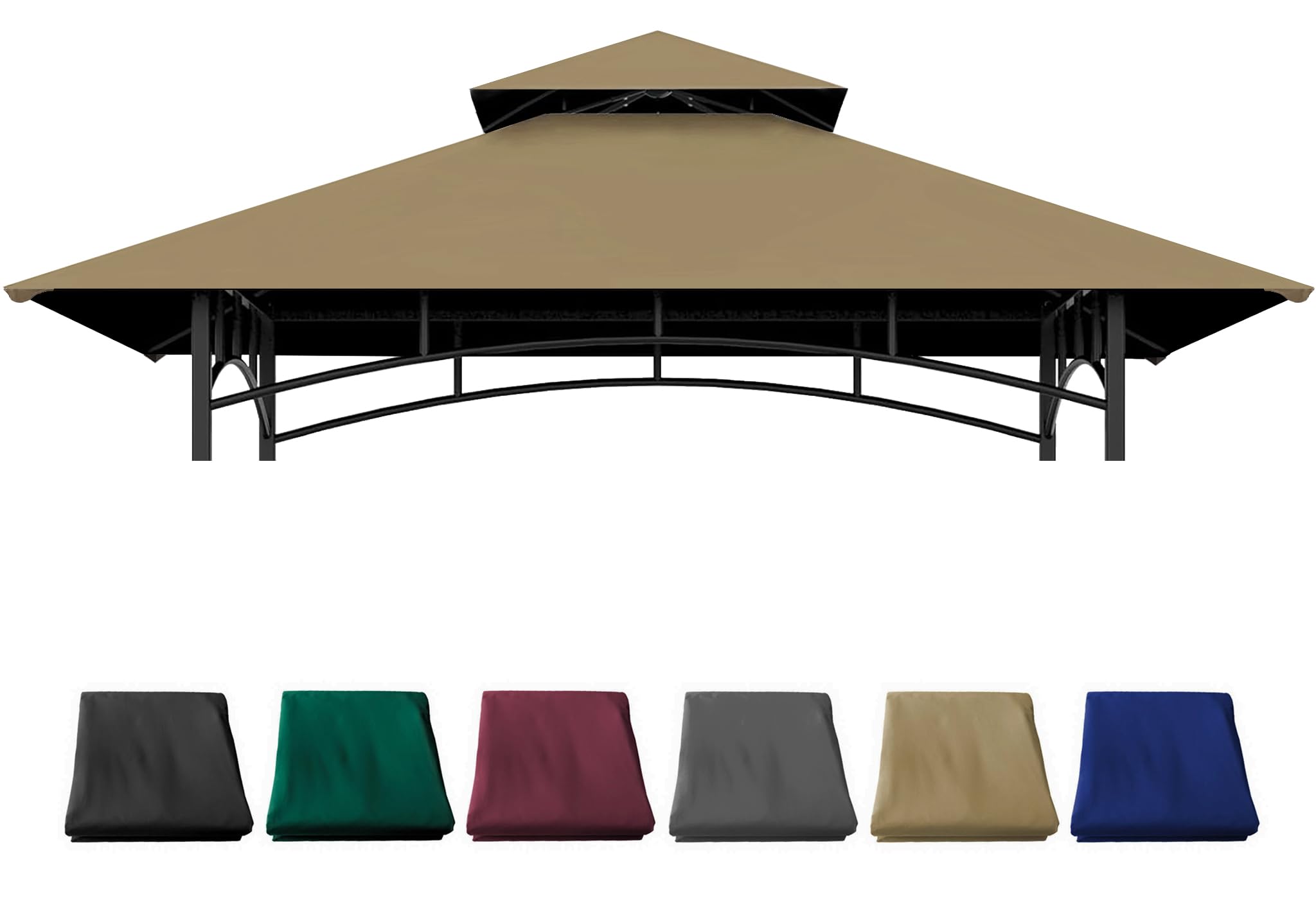 JANCANOPY Gazebo Replacement Cover for Grill Gazebo Model L-GZ238PST-11, (Khaki)