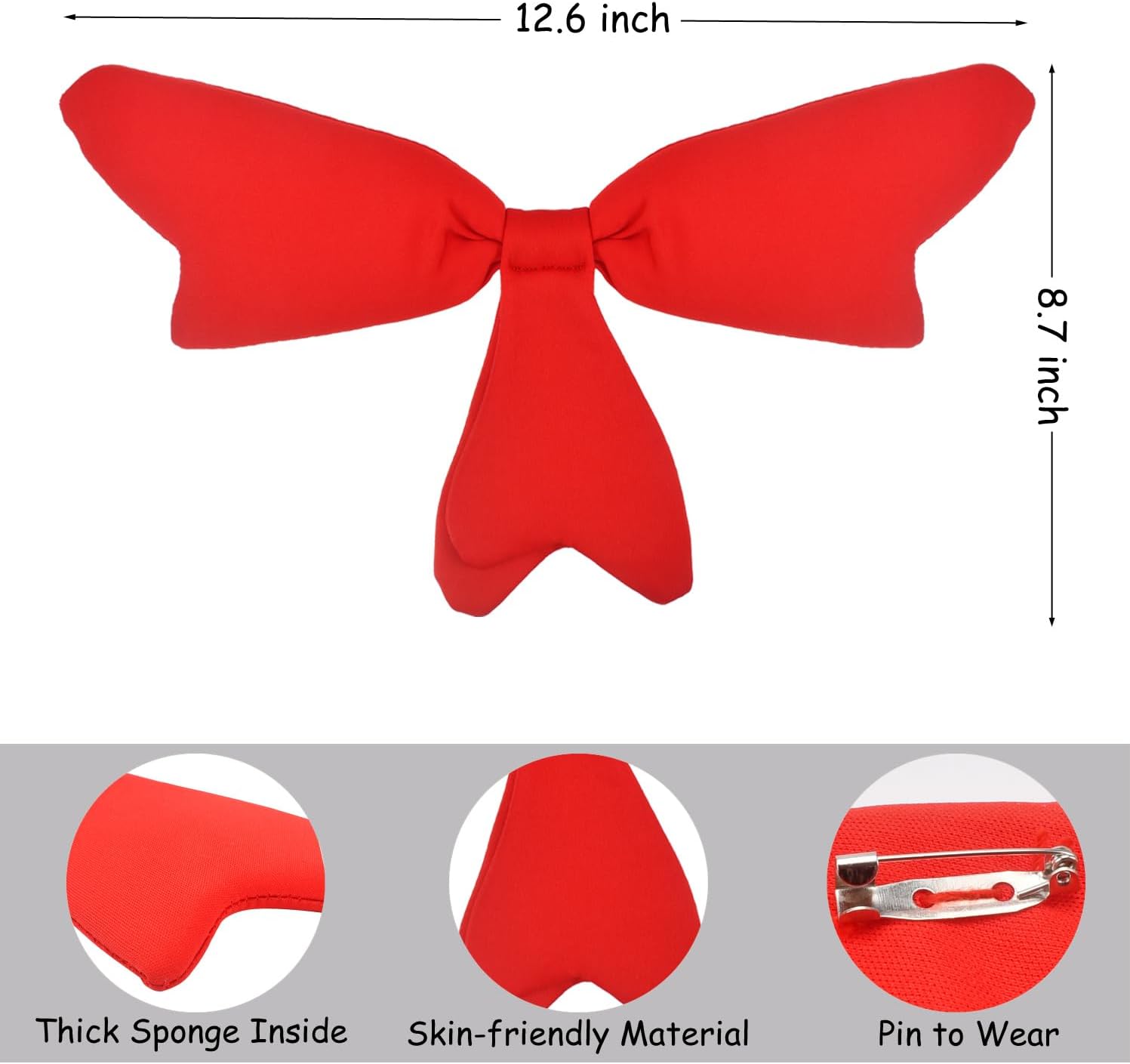 HODRME Cat Ears with Hat Headband and Bow Tie Set-Cat Costume Set Cosplay Party Halloween Accessories for Kids and Adults