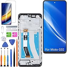 Replacement Display for Motorola Moto G32 LCD Screen, XT2235 Screen Display Touch Digitizer Repair Kit (Black Framed)