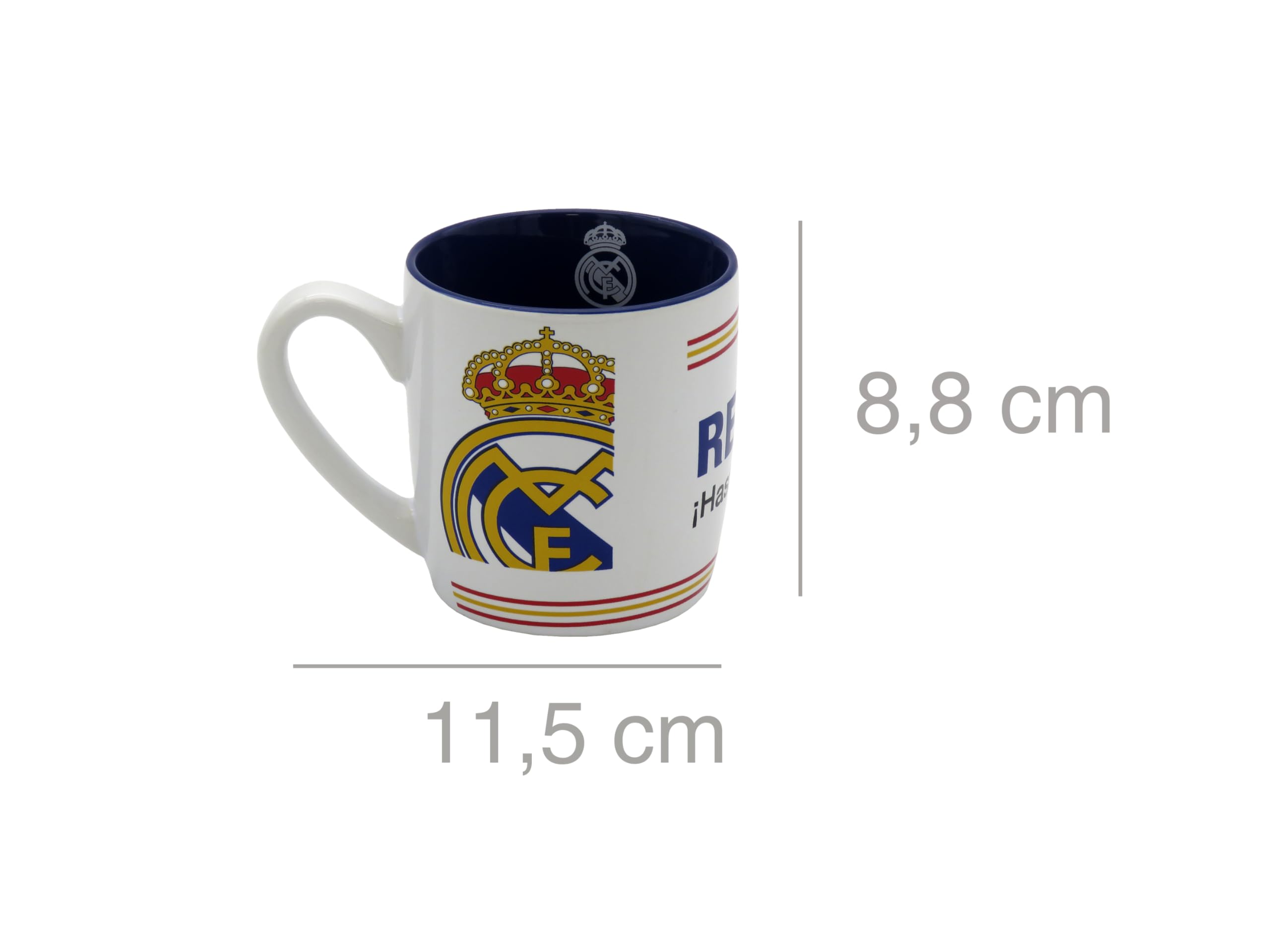 CYPBRANDS Real Madrid, Taza, Taza Cerámica, Menaje, Desayuno, Tazas Originales, Color Blanco, Producto Oficial — view 6