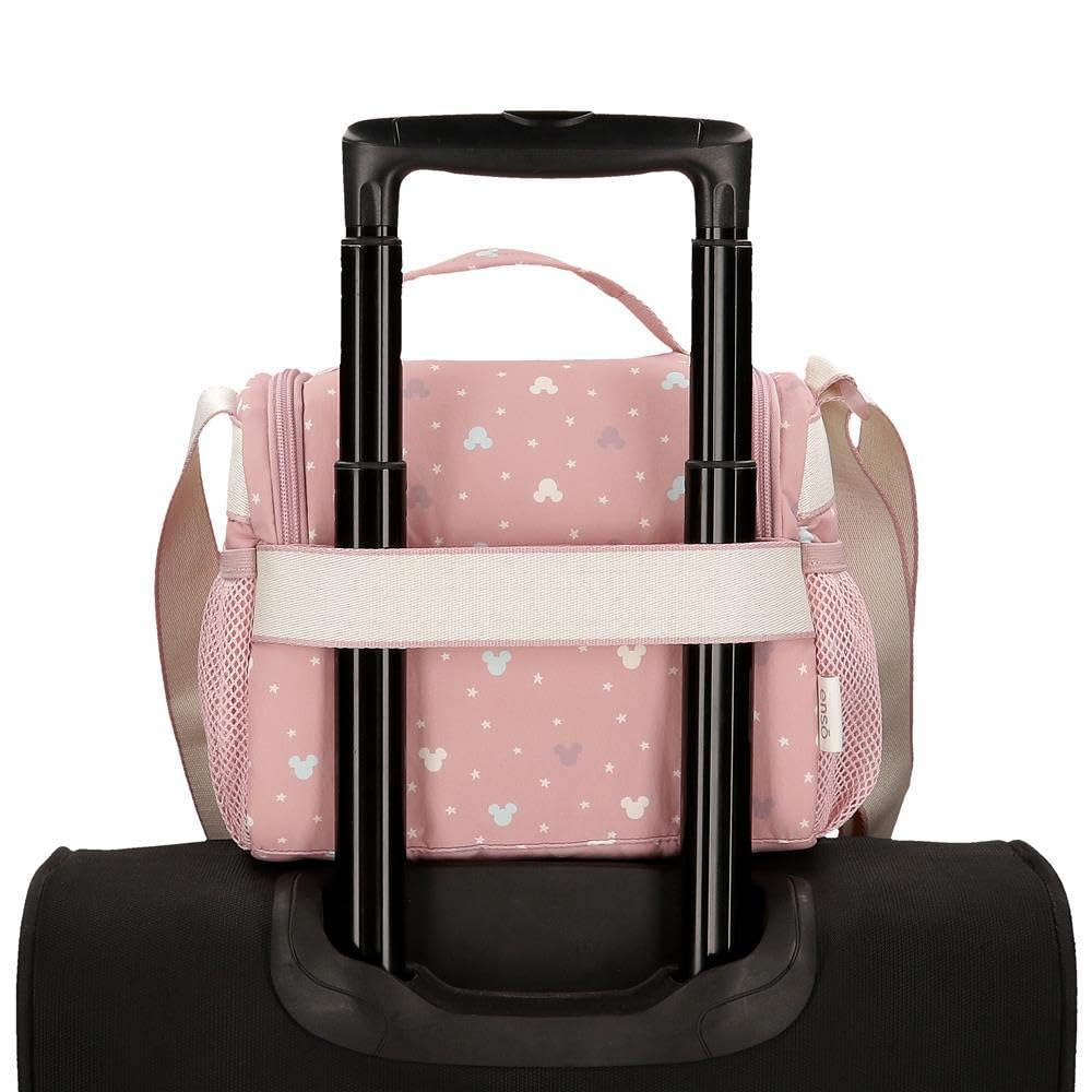 Joumma Disney Luma Mickey Bandolera Porta Merienda Infantil para Guardería y Colegio, Bolsa Térmica con Bandolera Ajustable para Mamás y Niñas, 25x19x17 cm