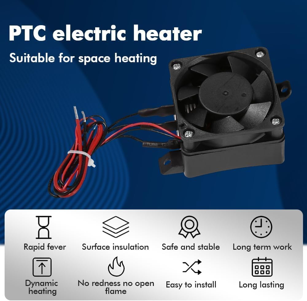 Calentador De Espacio Pequeño Calentador PTC, 220V 300W Calentador De Aire De Cerámica Calentador De Habitación Calentador De Aire PTC Elemento De Calentamiento Termostático De Cerámica Calentador De