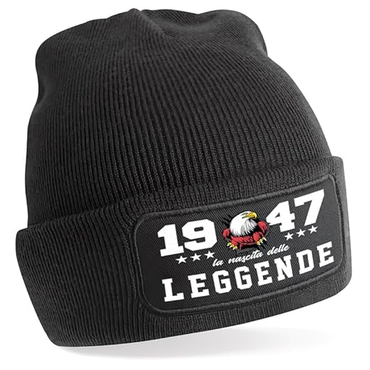 TeeDesign Gorro de 76 años, regalo de cumpleaños, nacimiento de las leyendas Gadget, 76 años, 1947