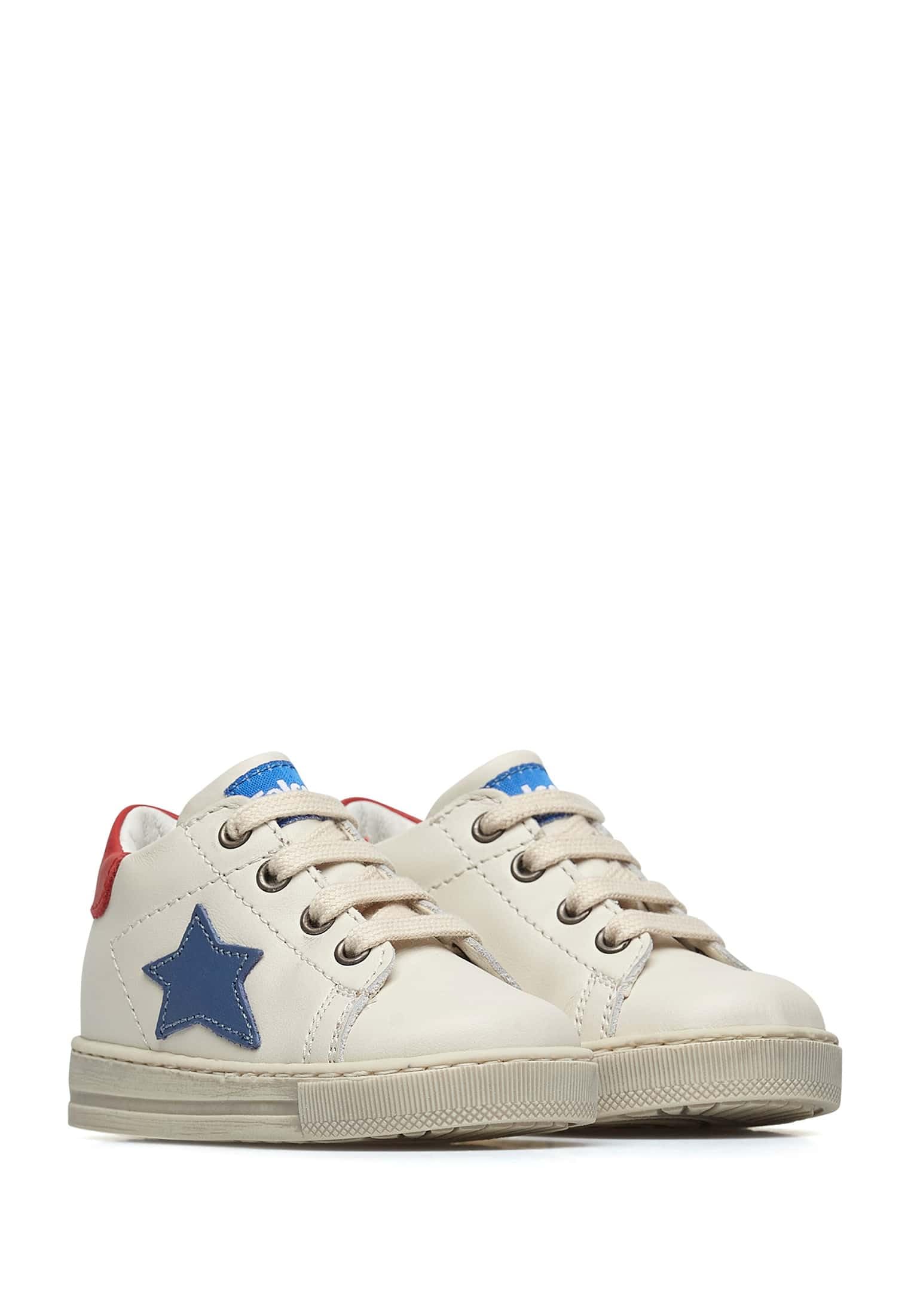 Falcotto Sasha-Sneakers in Pelle e Suede-Bianco