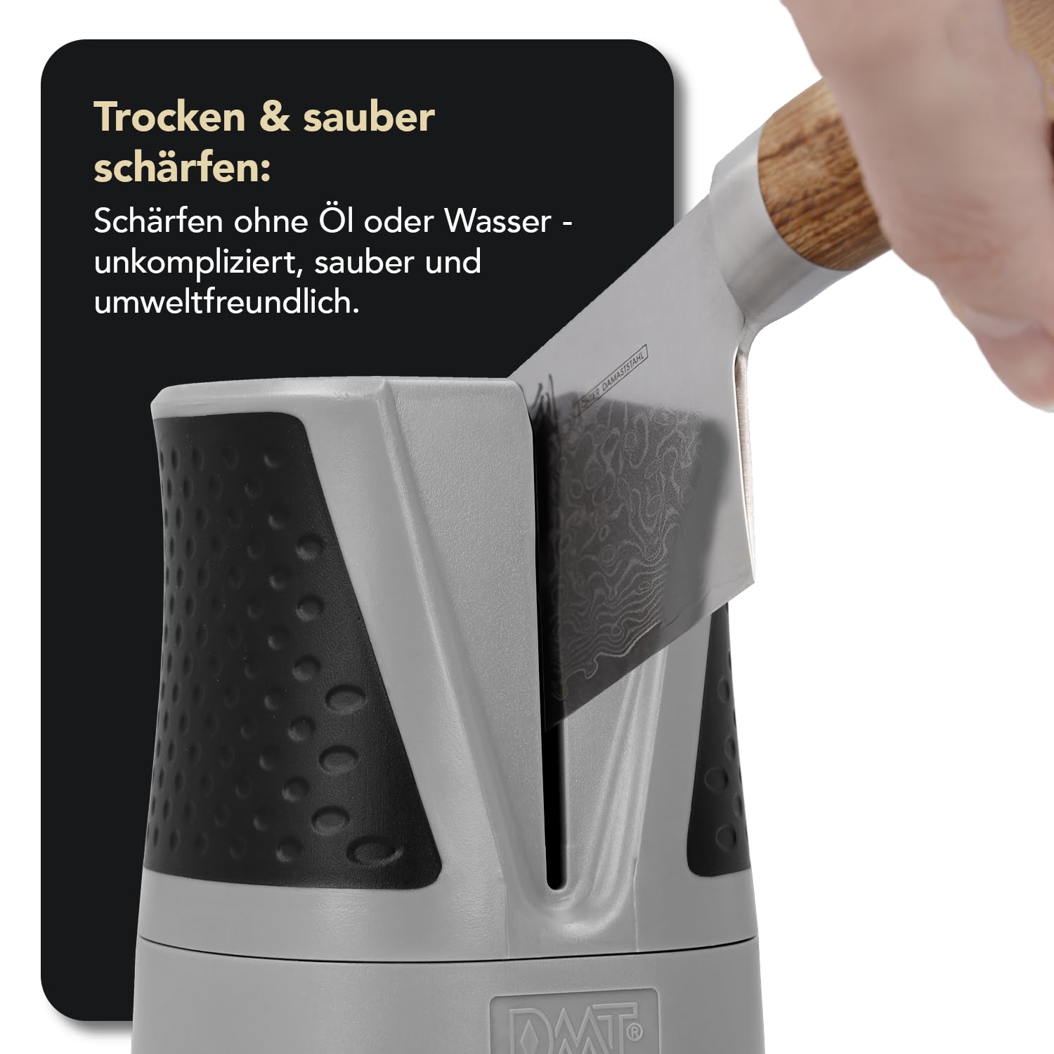 DMT SimpleSharp Classic Bundle Fein & Extrafein | Diamant Messerschärfer für rasiermesserscharfe Klingen mit perfektem Schleifwinkel | Schärft Messer beidseitig mit extraharten Diamant-Steinen