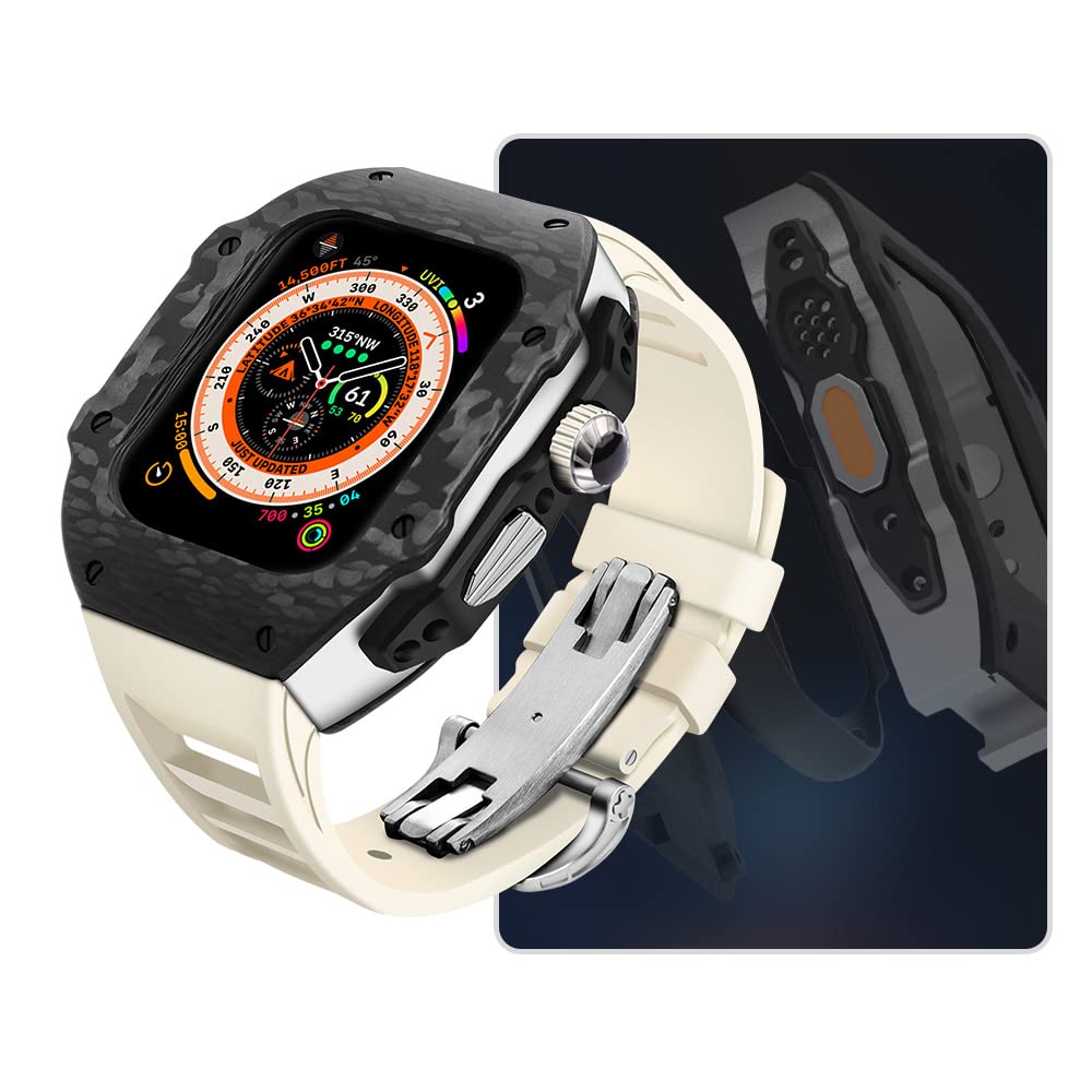 Kit boîtier carbone Apple Watch Ultra : style urbain et dynamique