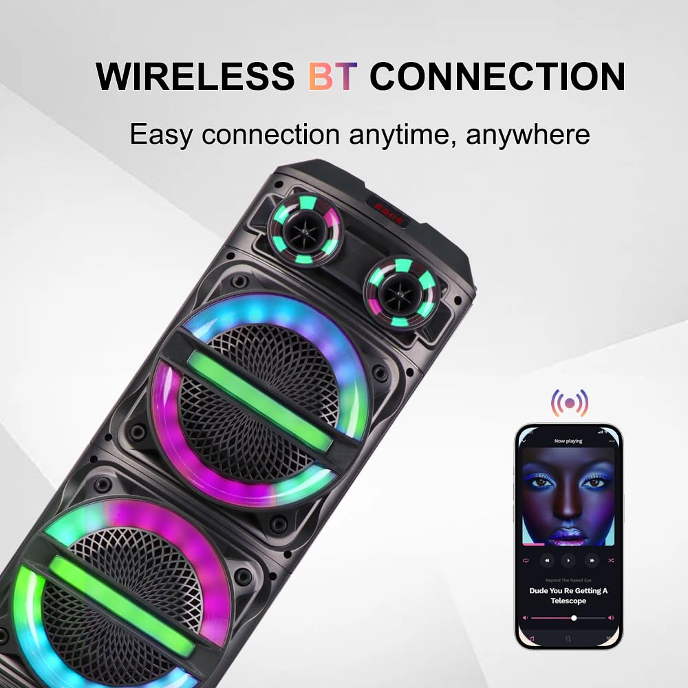 SING-E ZQS8315 Portable RGB Stage Performance Karaoke Loudspeakers